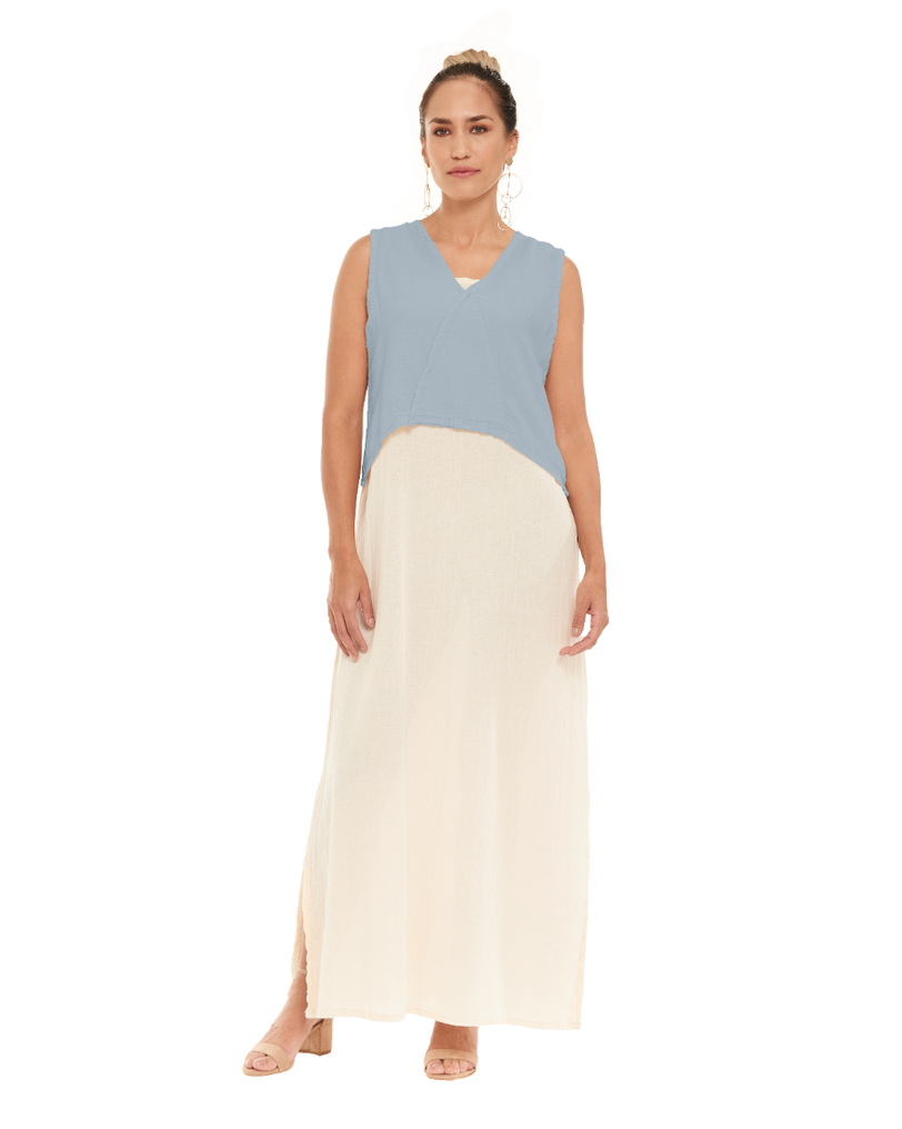 Luisa Crop Cotton Gauze Blouse-Oh My Gauze