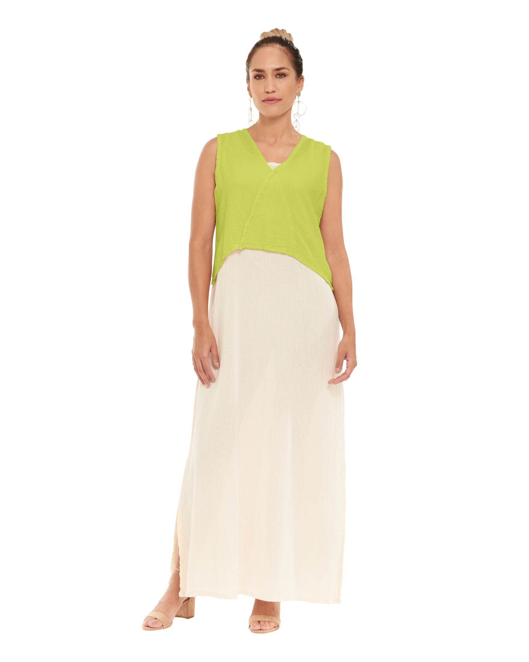 Luisa Crop Cotton Gauze Blouse-Oh My Gauze