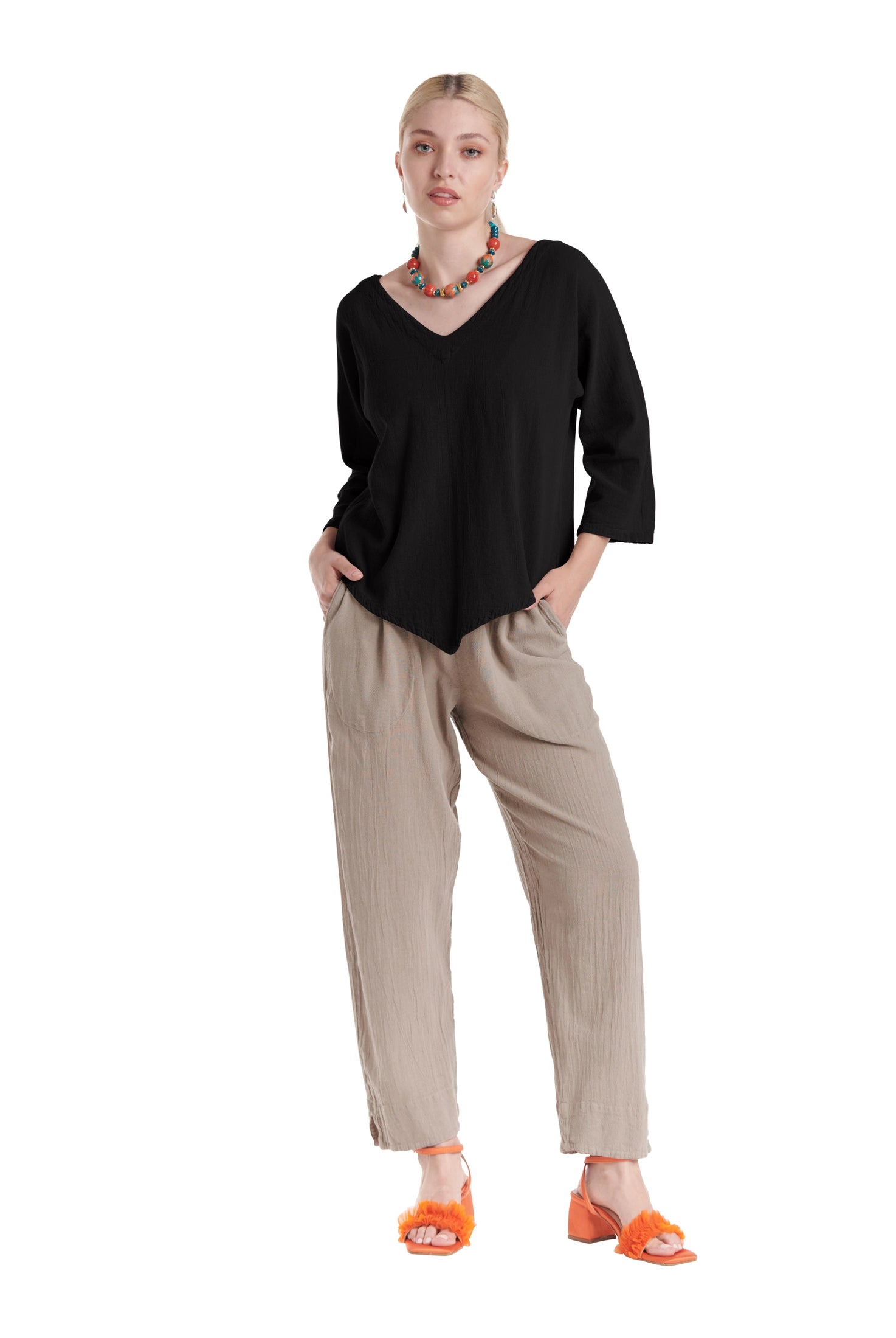 Lynn Cotton Gauze Blouse-Oh My Gauze
