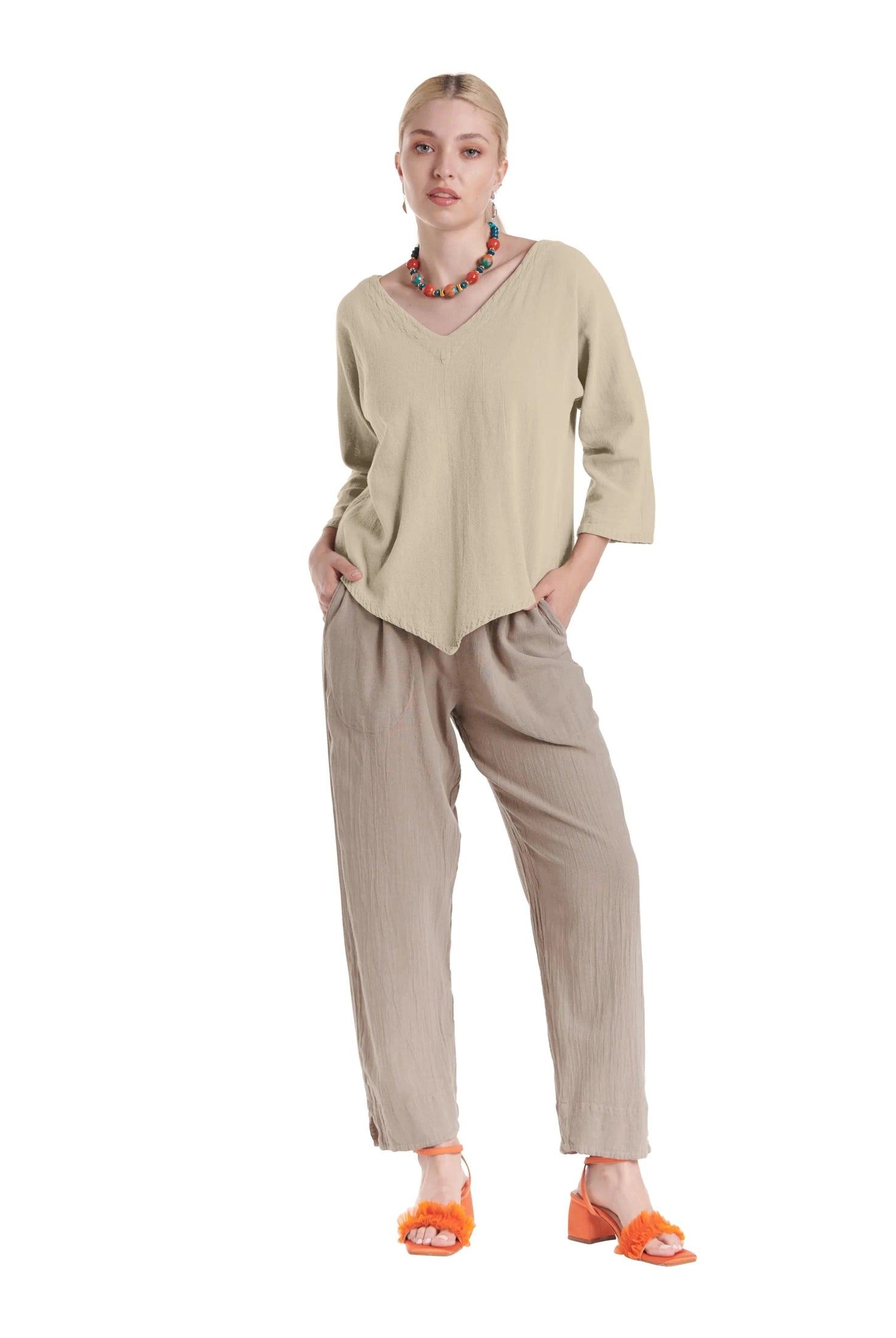 Lynn Cotton Gauze Blouse-Oh My Gauze