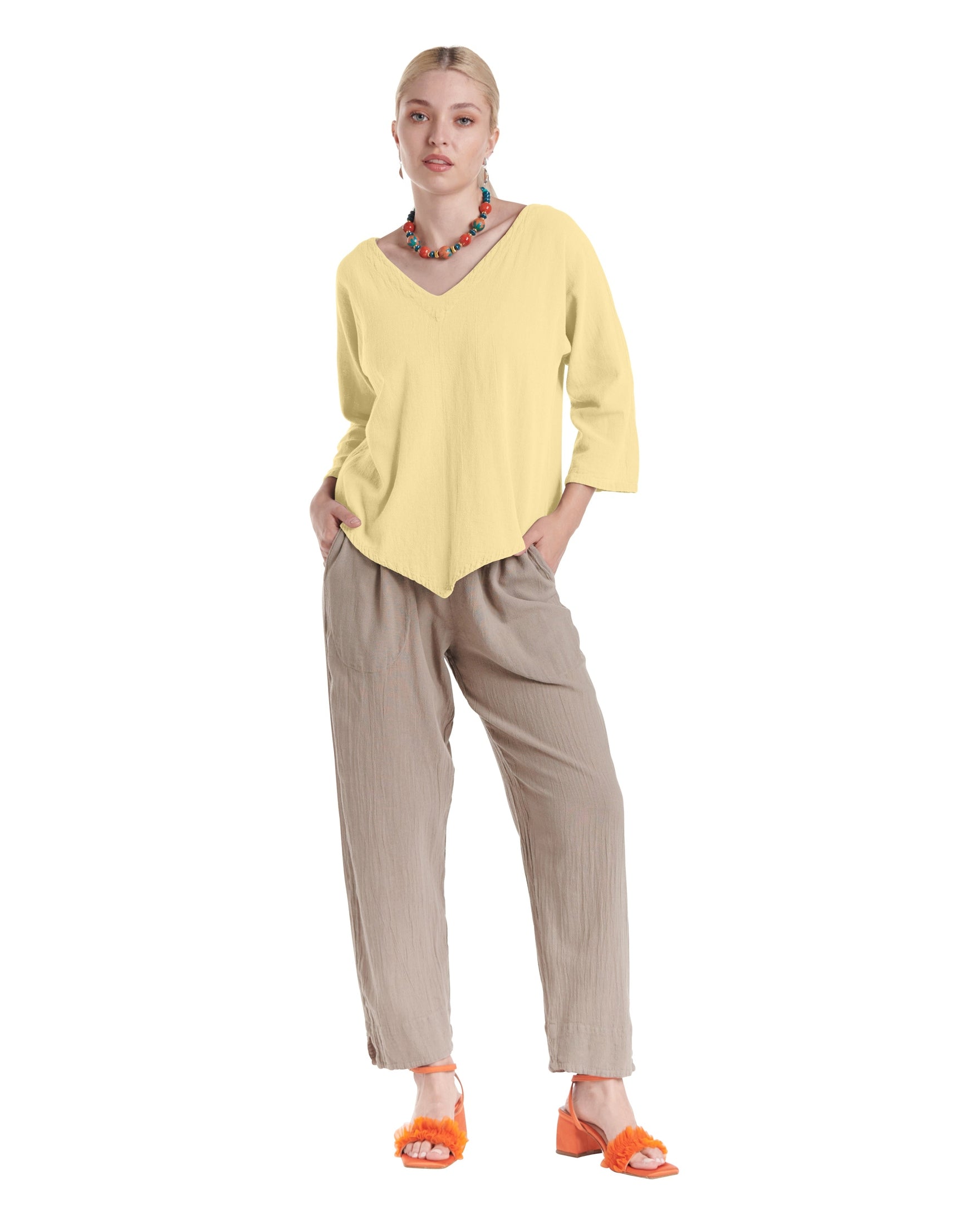 Lynn Cotton Gauze Blouse-Oh My Gauze