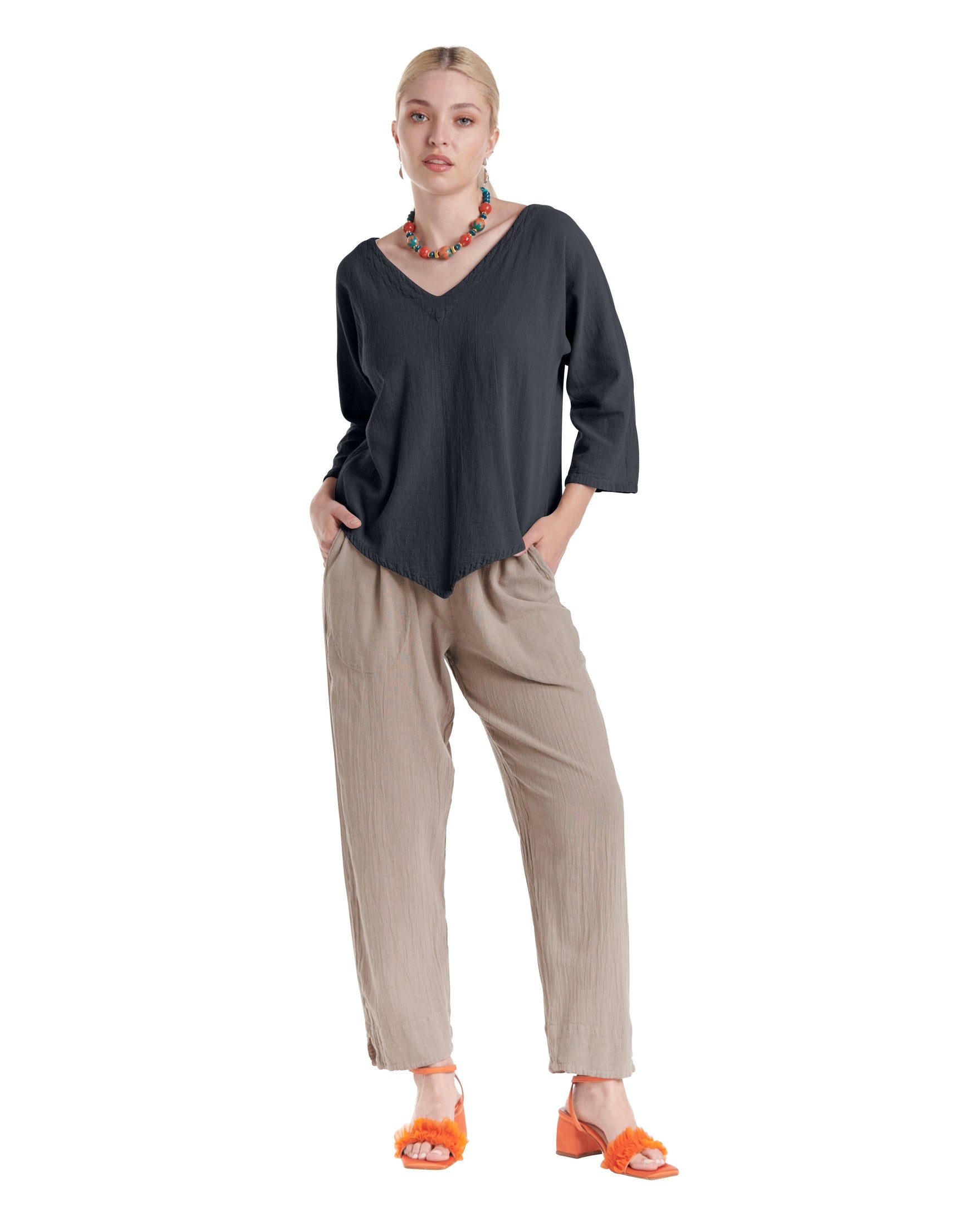 Lynn Cotton Gauze Blouse-Oh My Gauze