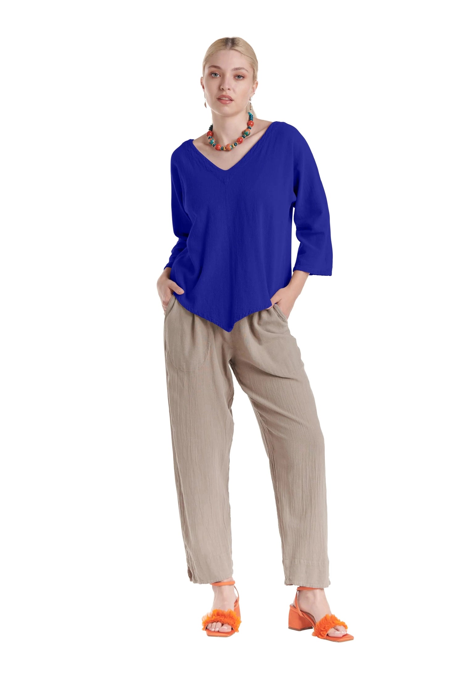 Lynn Cotton Gauze Blouse-Oh My Gauze