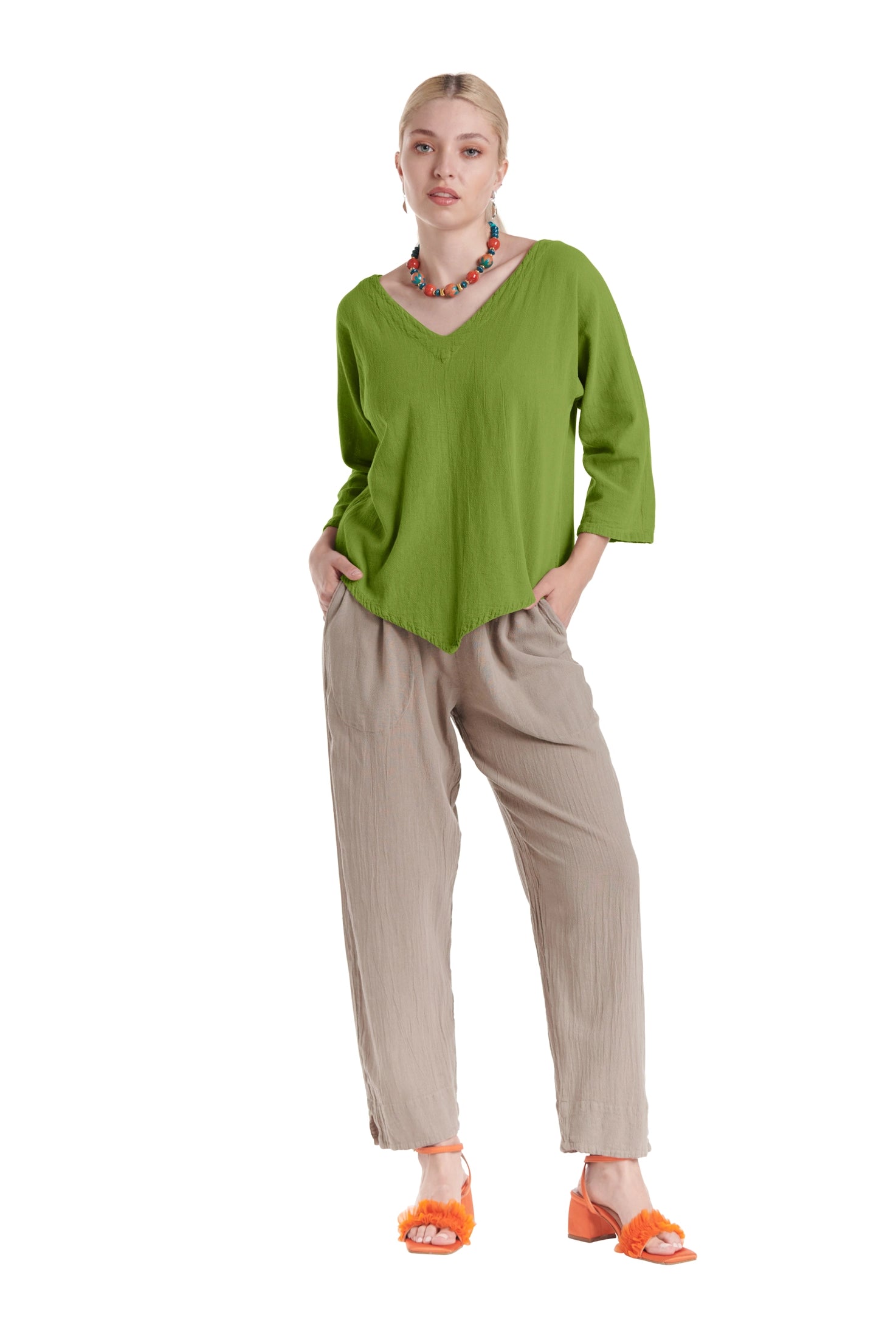 Lynn Cotton Gauze Blouse-Oh My Gauze