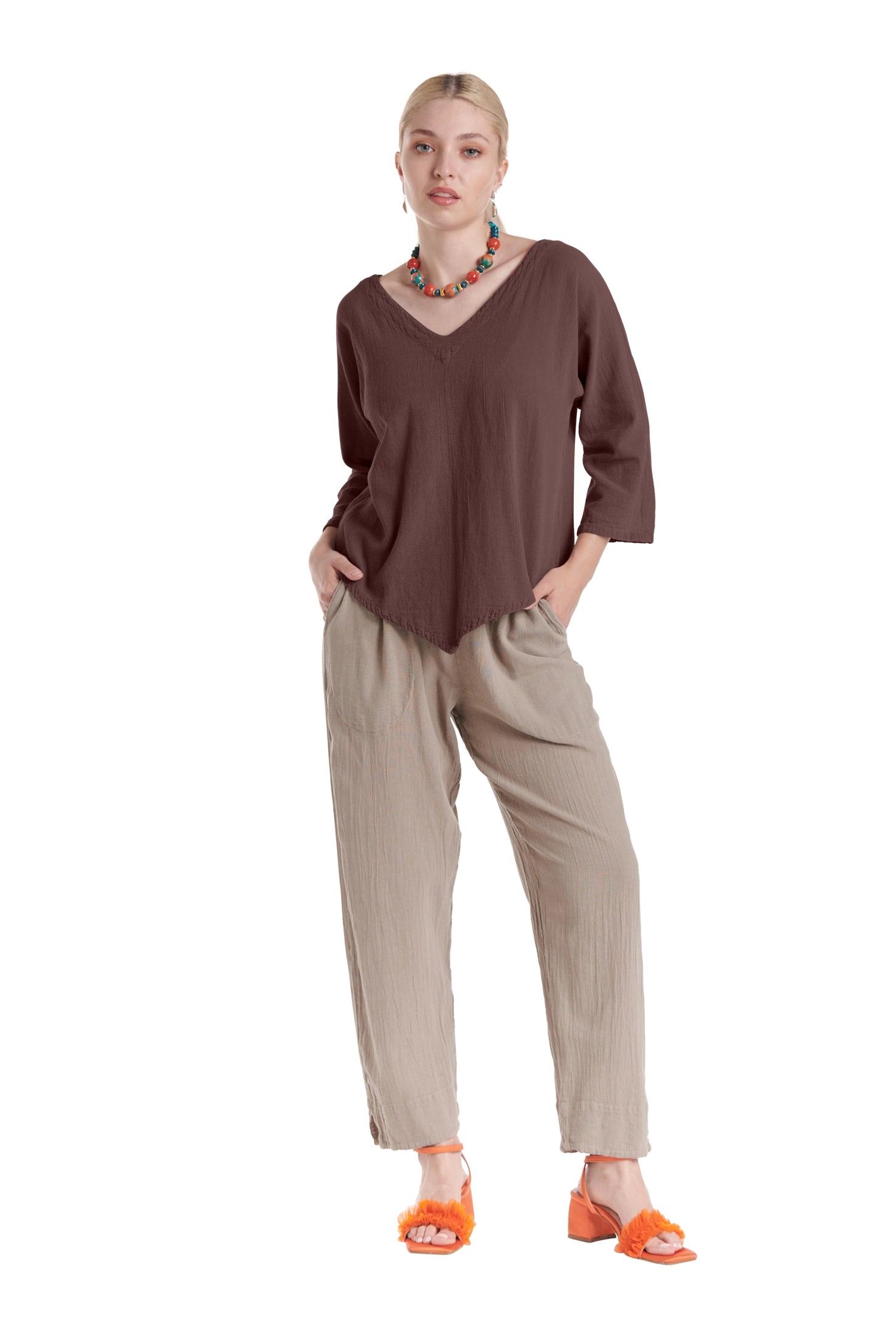 Lynn Cotton Gauze Blouse-Oh My Gauze
