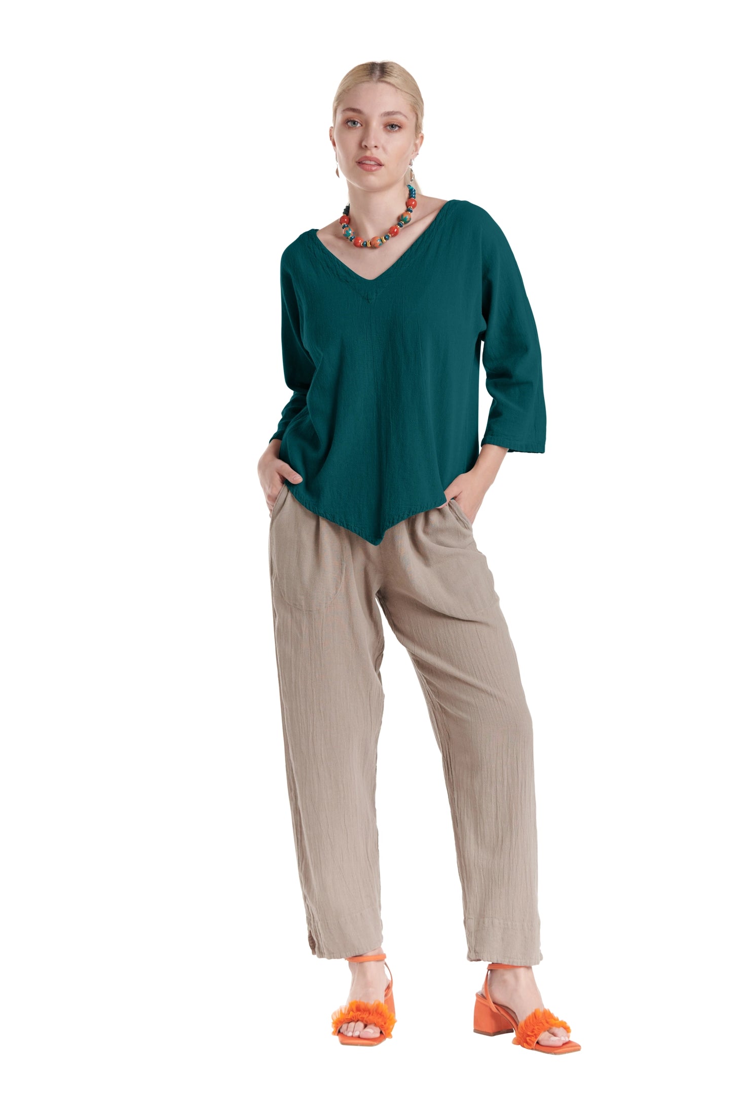 Lynn Cotton Gauze Blouse-Oh My Gauze