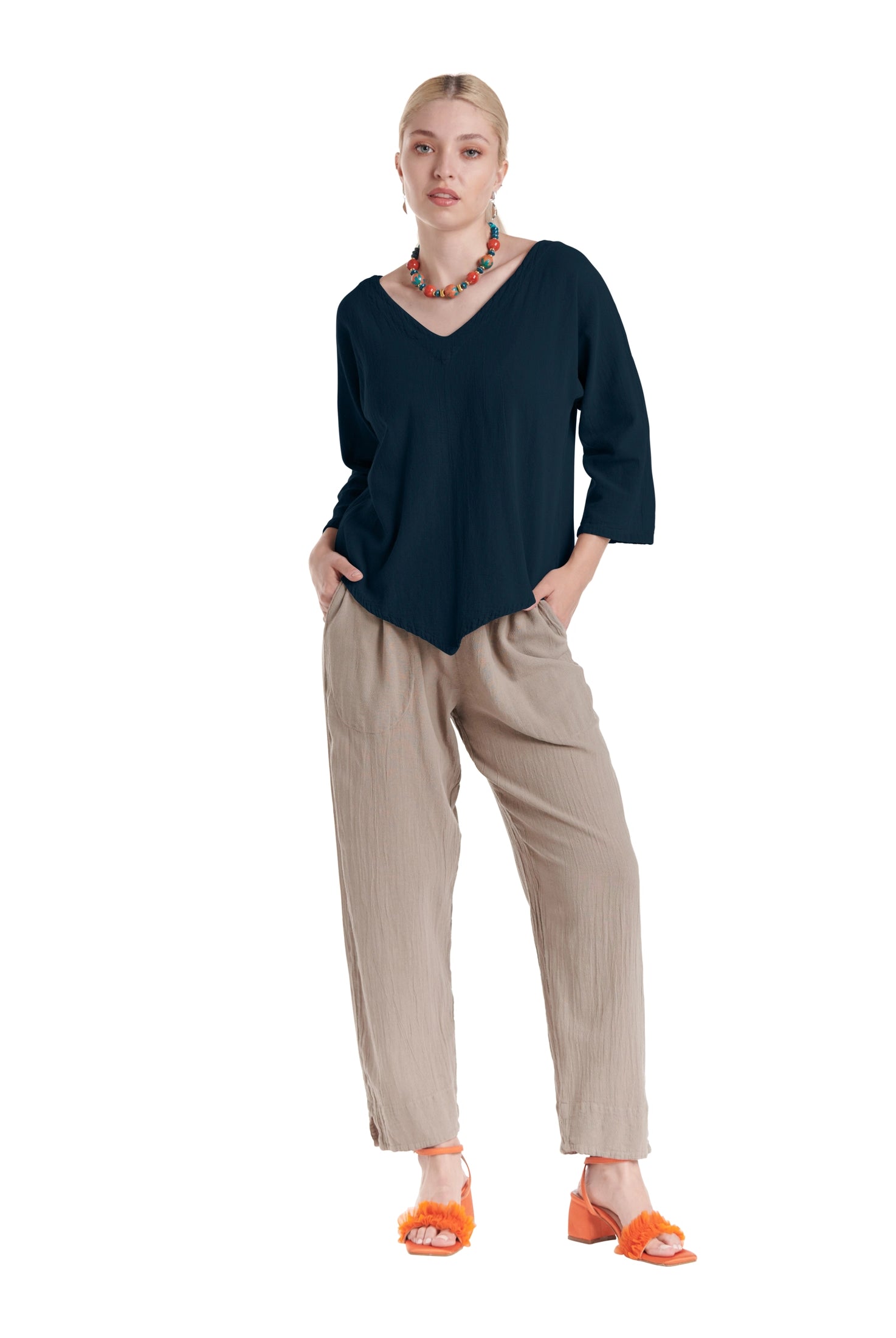 Lynn Cotton Gauze Blouse-Oh My Gauze
