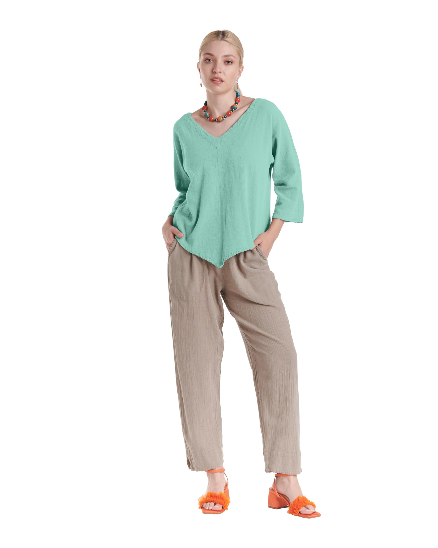 Lynn Cotton Gauze Blouse-Oh My Gauze