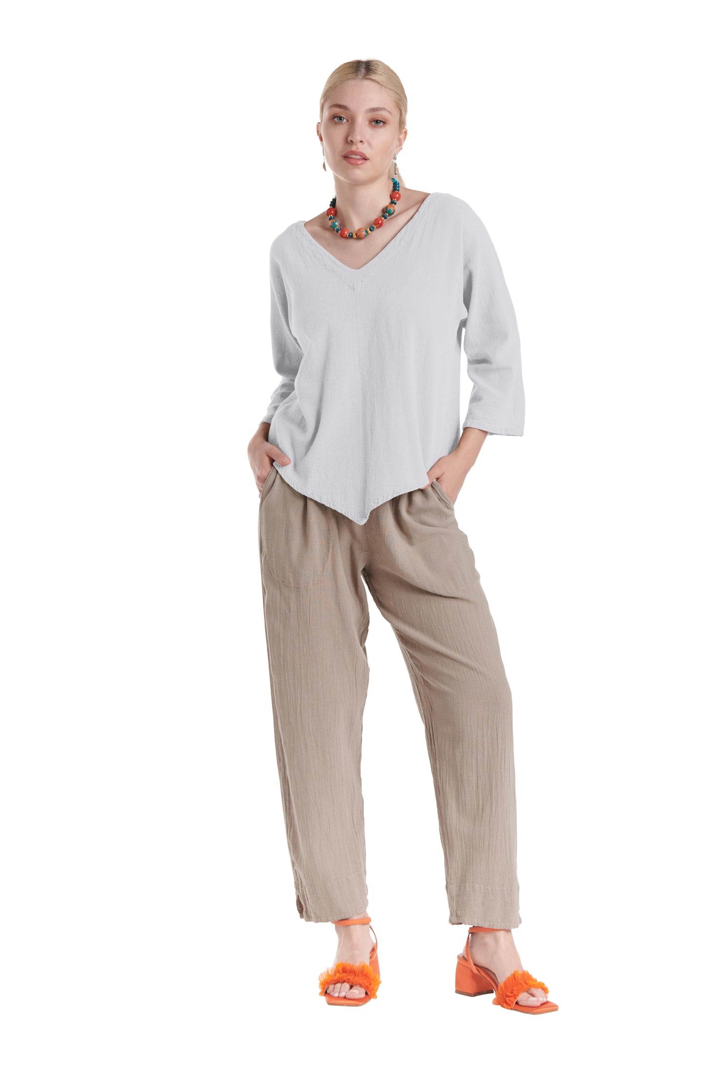 Lynn Cotton Gauze Blouse-Oh My Gauze