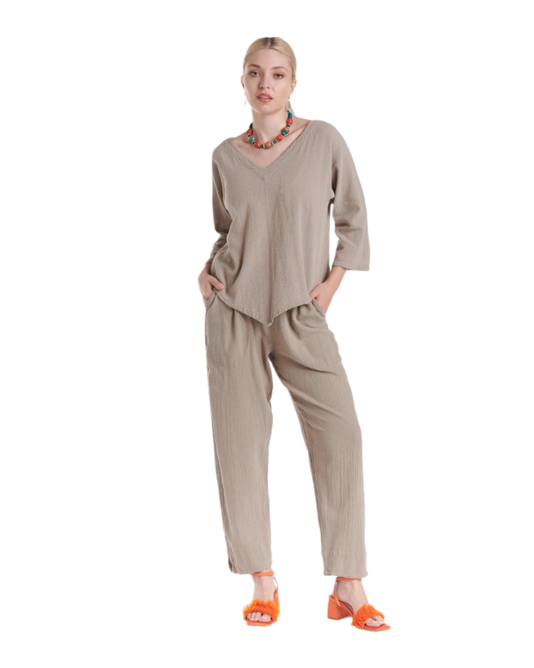 Lynn Cotton Gauze Blouse-Oh My Gauze