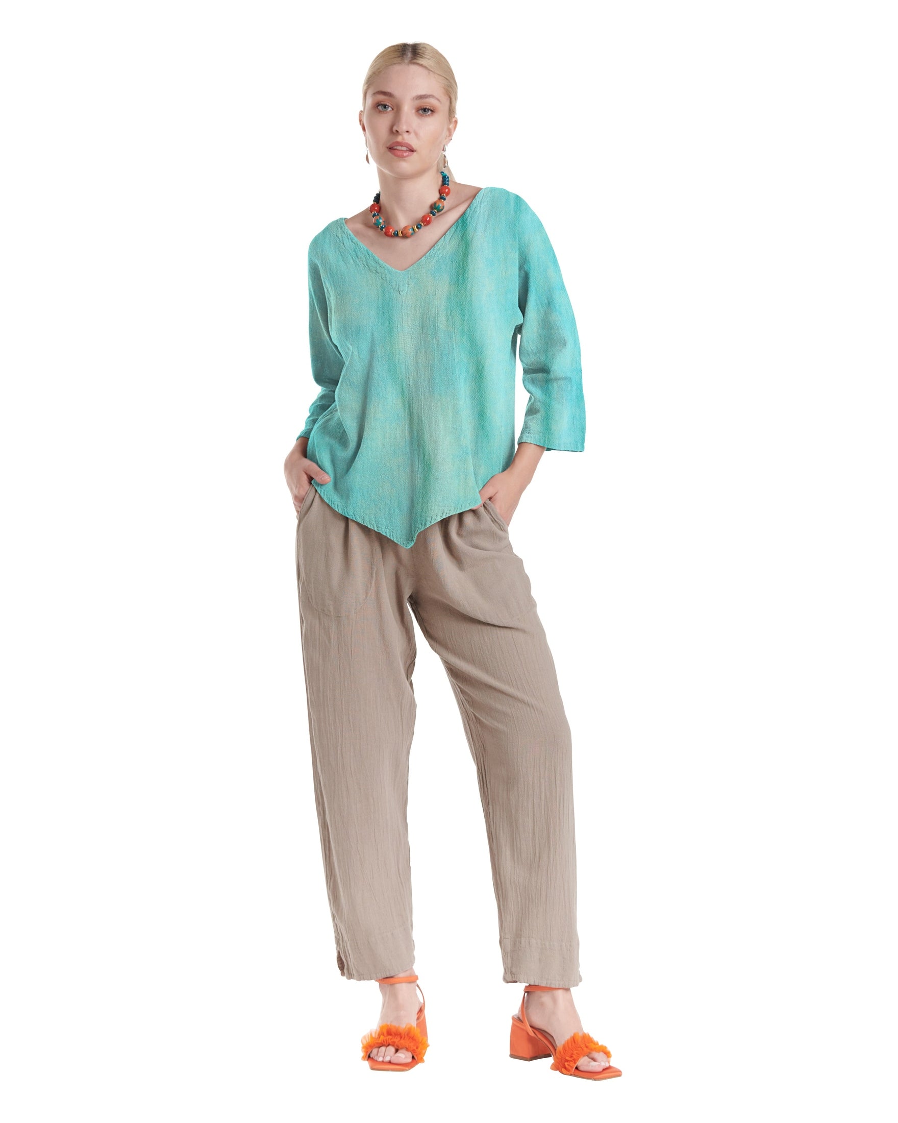 Lynn Cotton Gauze Blouse-Oh My Gauze