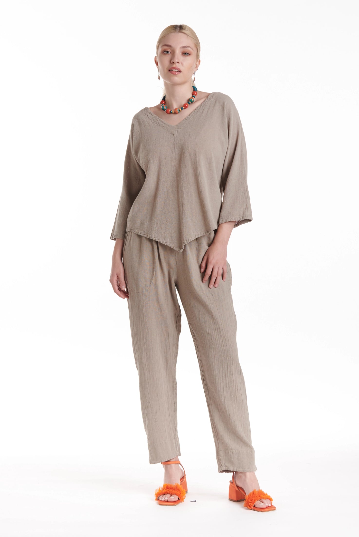 Lynn Cotton Gauze Blouse-Oh My Gauze