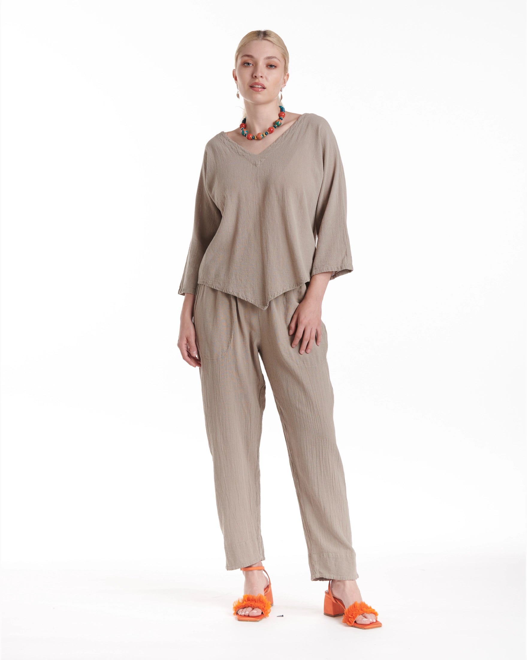 Lynn Cotton Gauze Blouse-Oh My Gauze