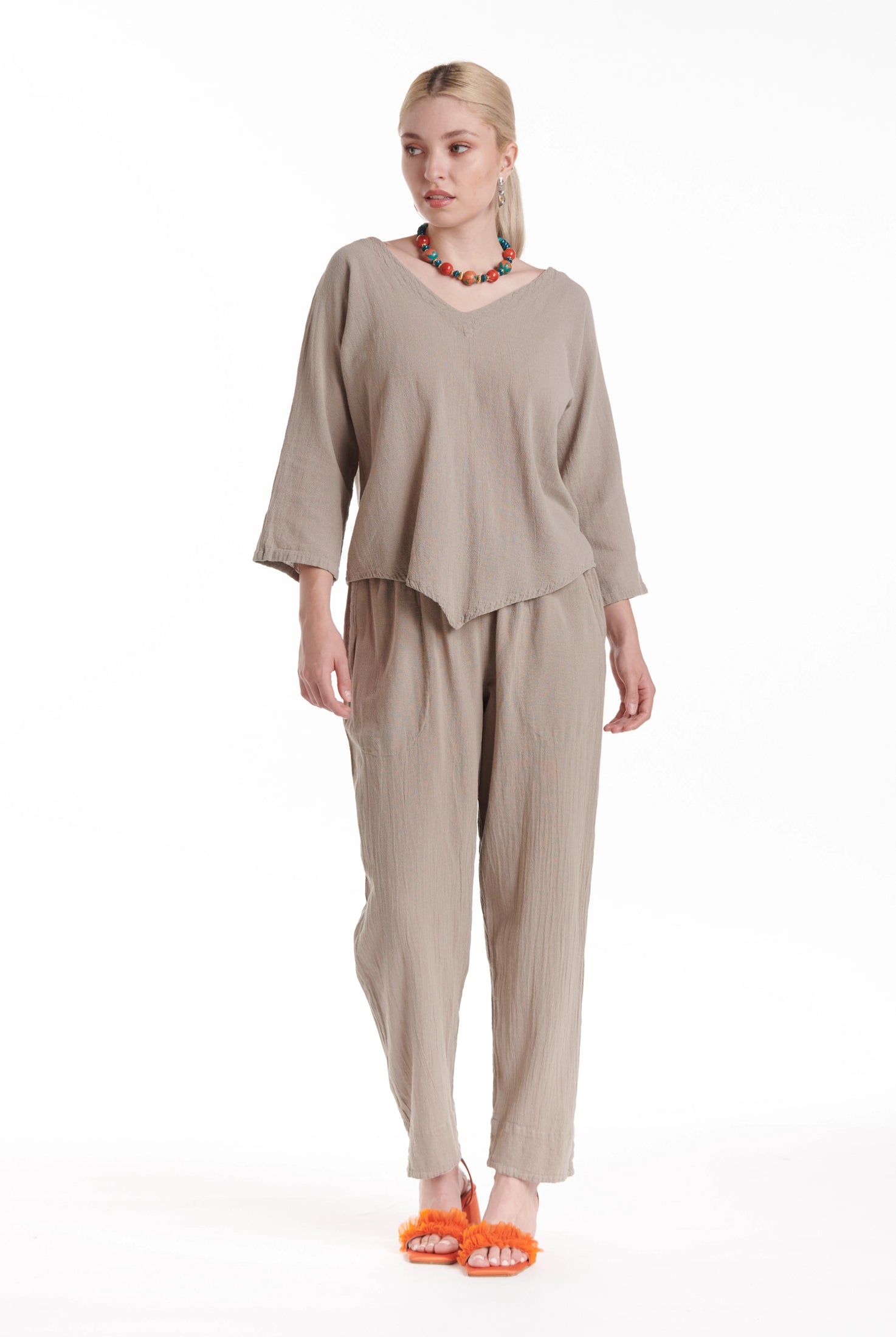 Lynn Cotton Gauze Blouse-Oh My Gauze