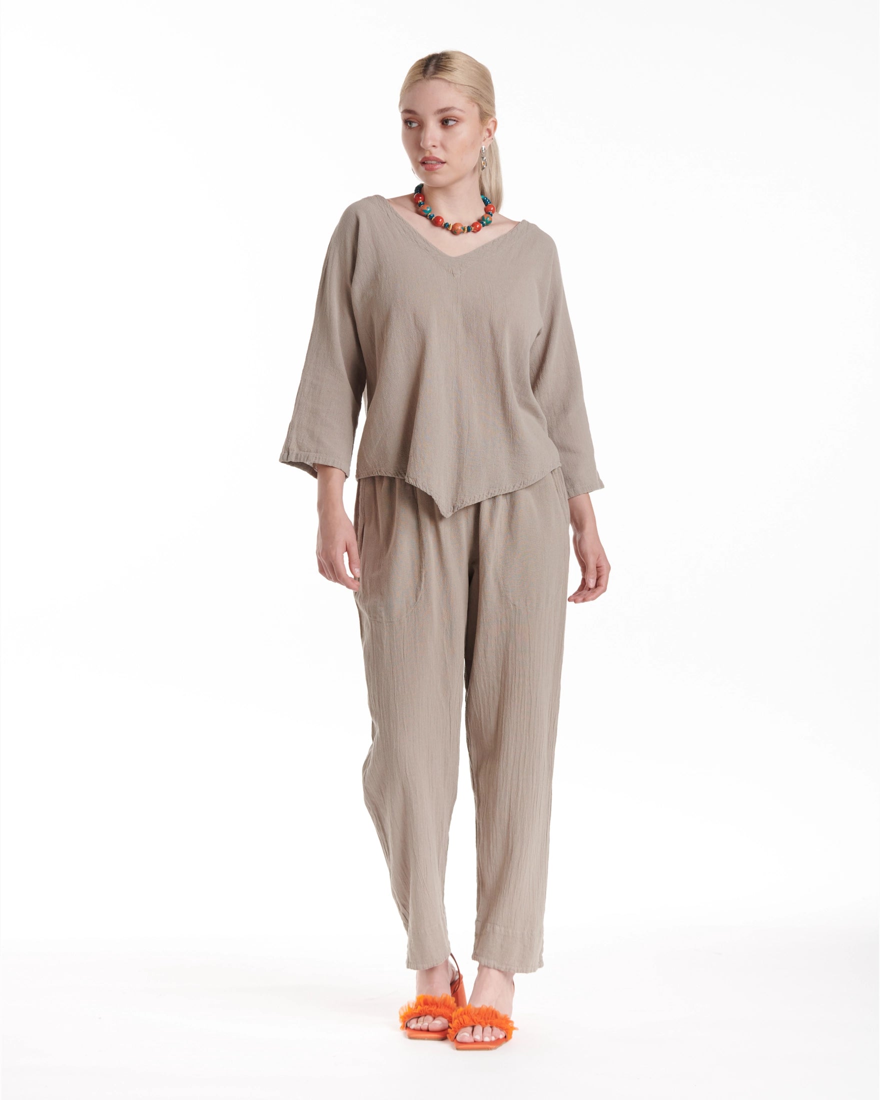 Lynn Cotton Gauze Blouse-Oh My Gauze