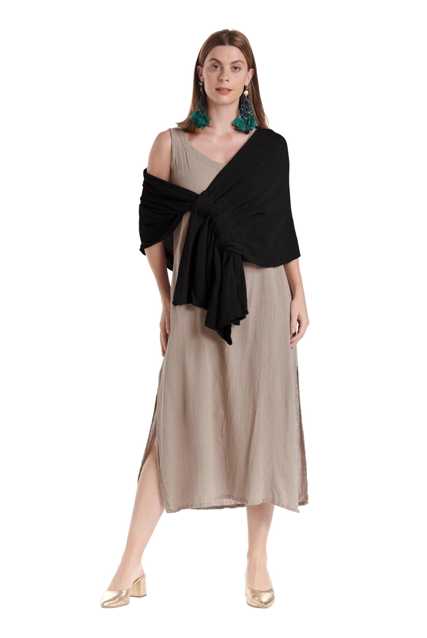 Marie Cotton Gauze Shawl-Oh My Gauze
