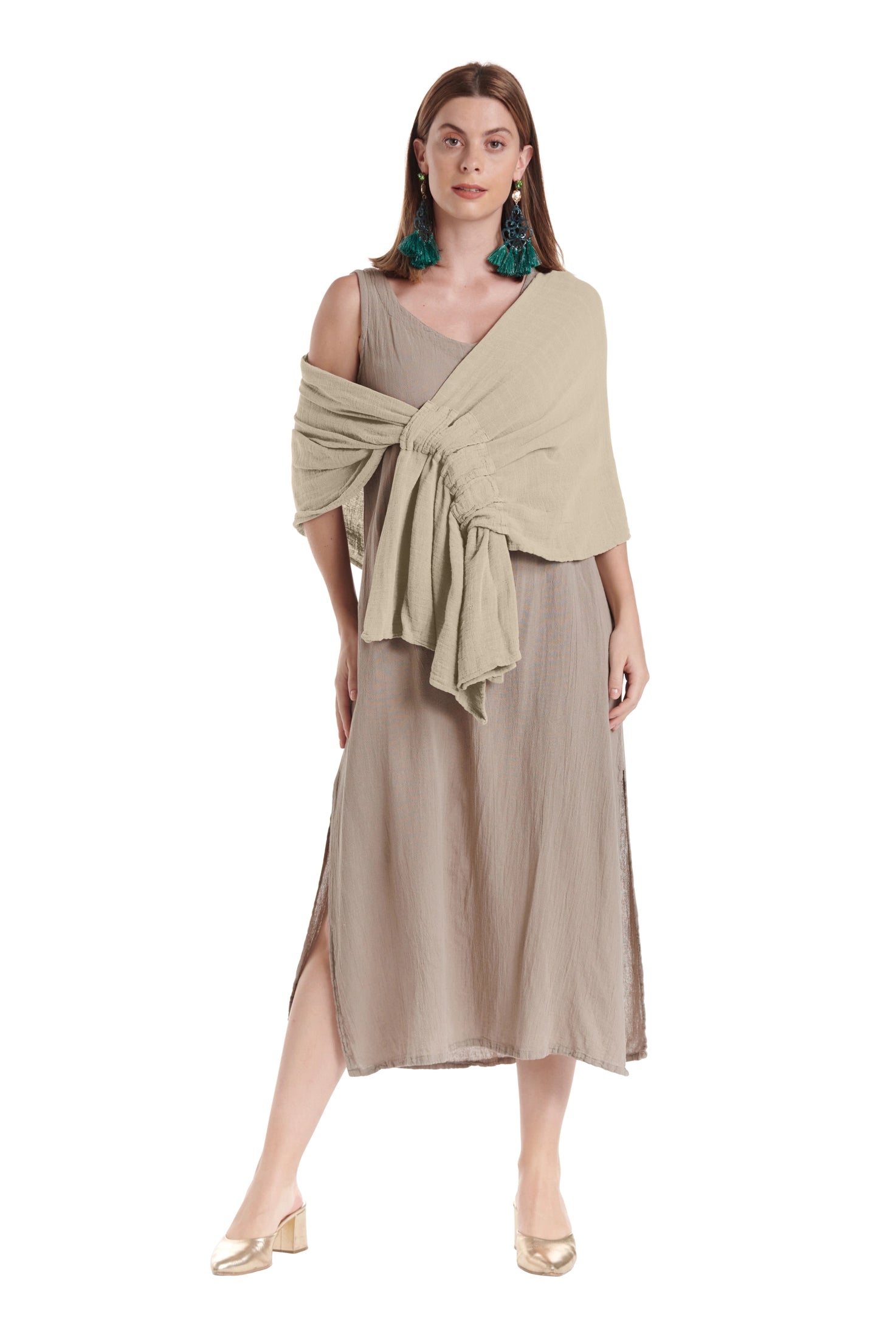 Marie Cotton Gauze Shawl-Oh My Gauze