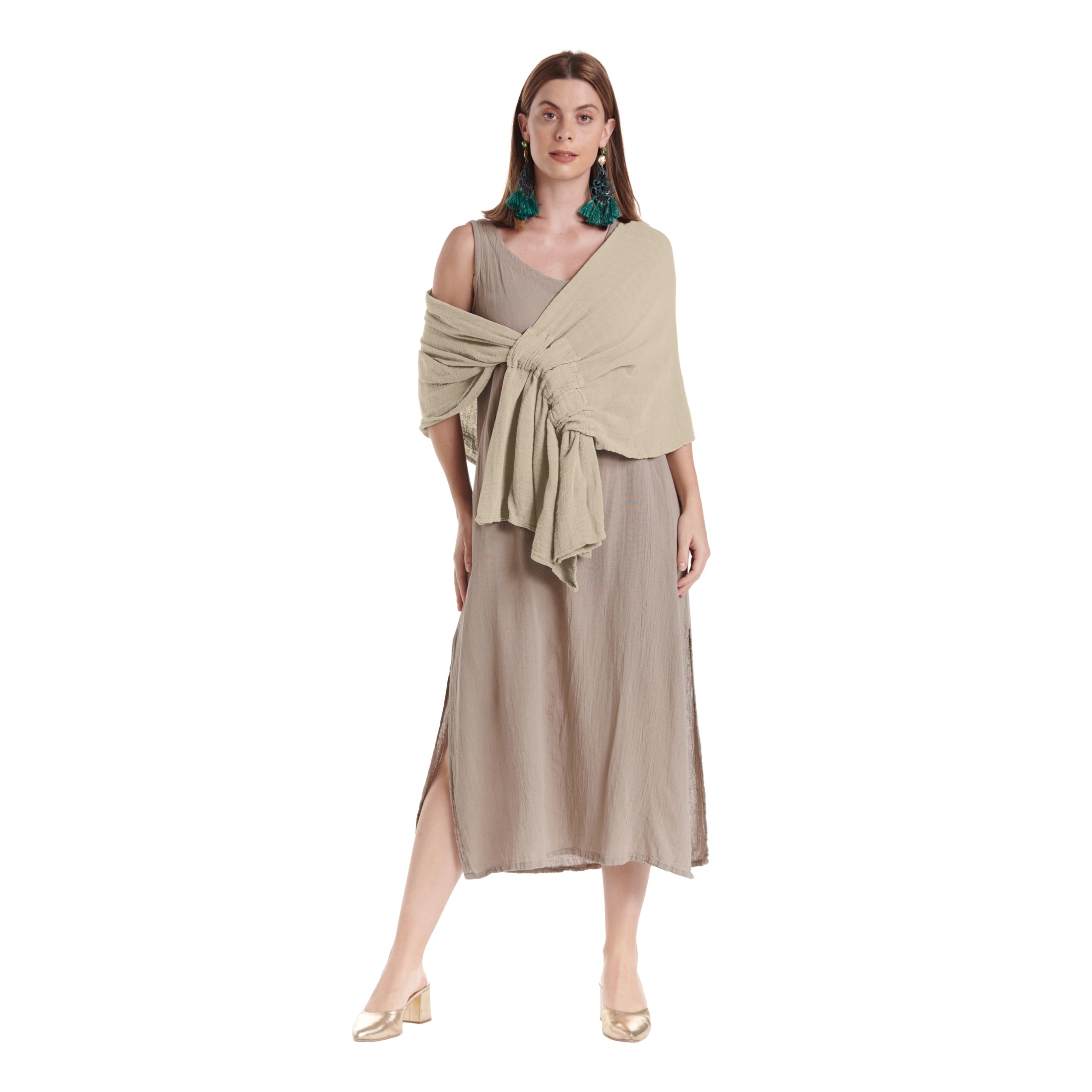 Marie Cotton Gauze Shawl-Oh My Gauze