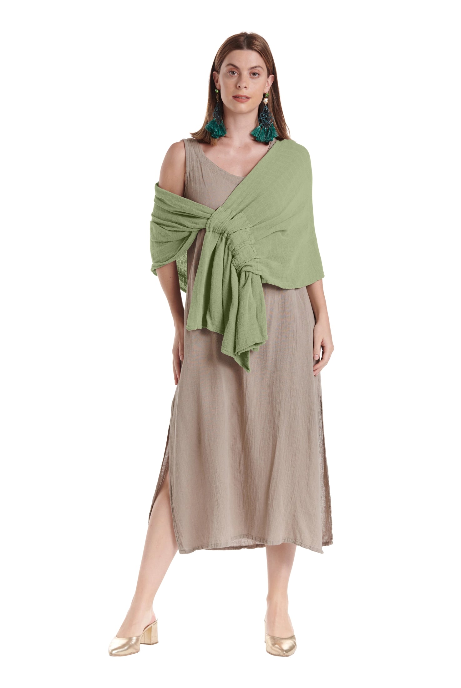 Marie Cotton Gauze Shawl-Oh My Gauze