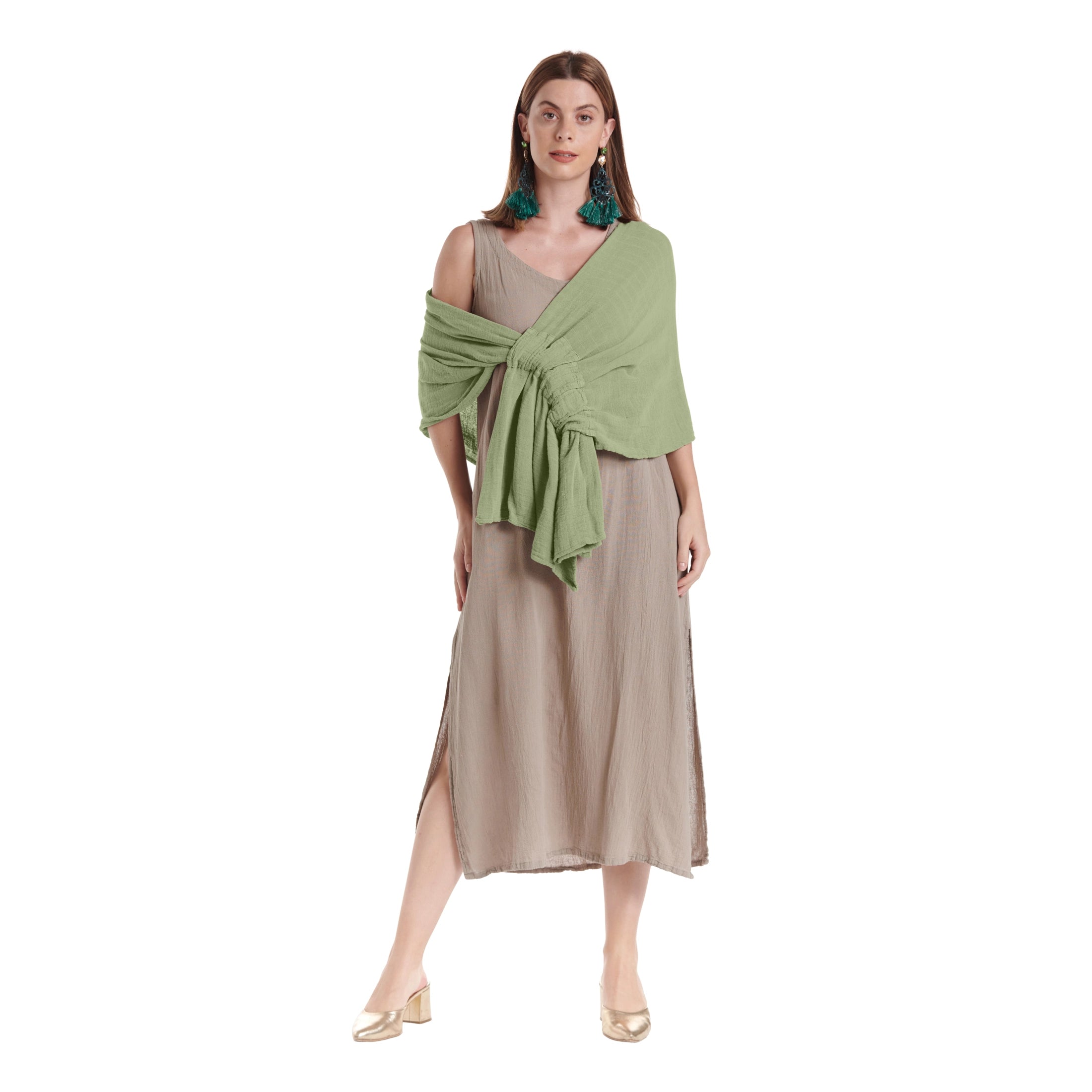Marie Cotton Gauze Shawl-Oh My Gauze