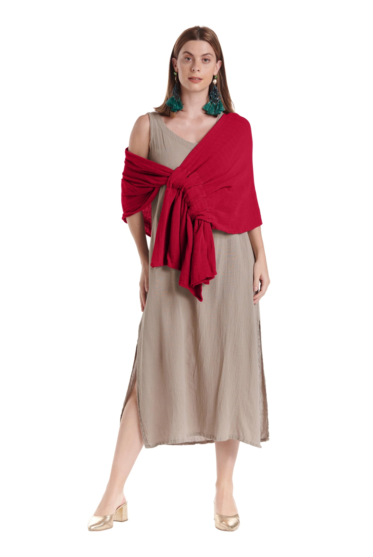 Marie Cotton Gauze Shawl-Oh My Gauze