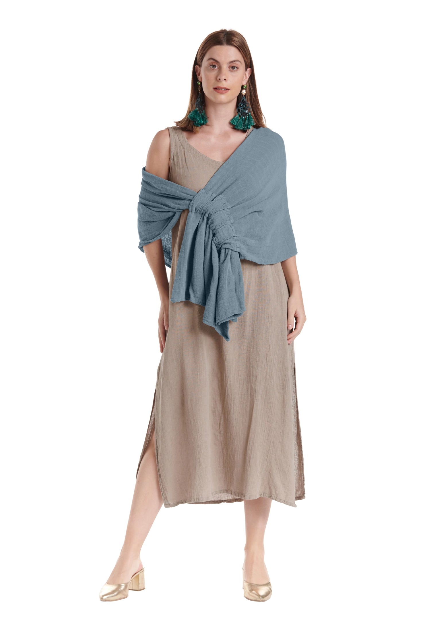 Marie Cotton Gauze Shawl-Oh My Gauze