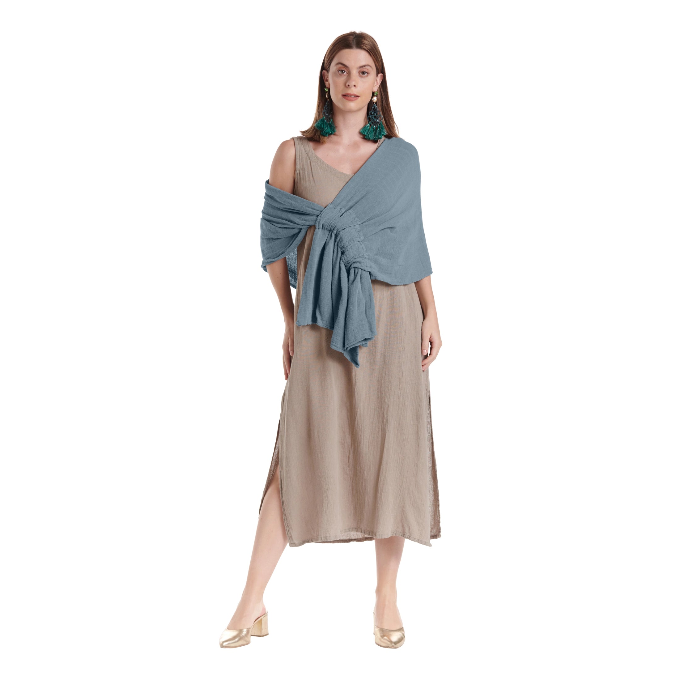 Marie Cotton Gauze Shawl-Oh My Gauze