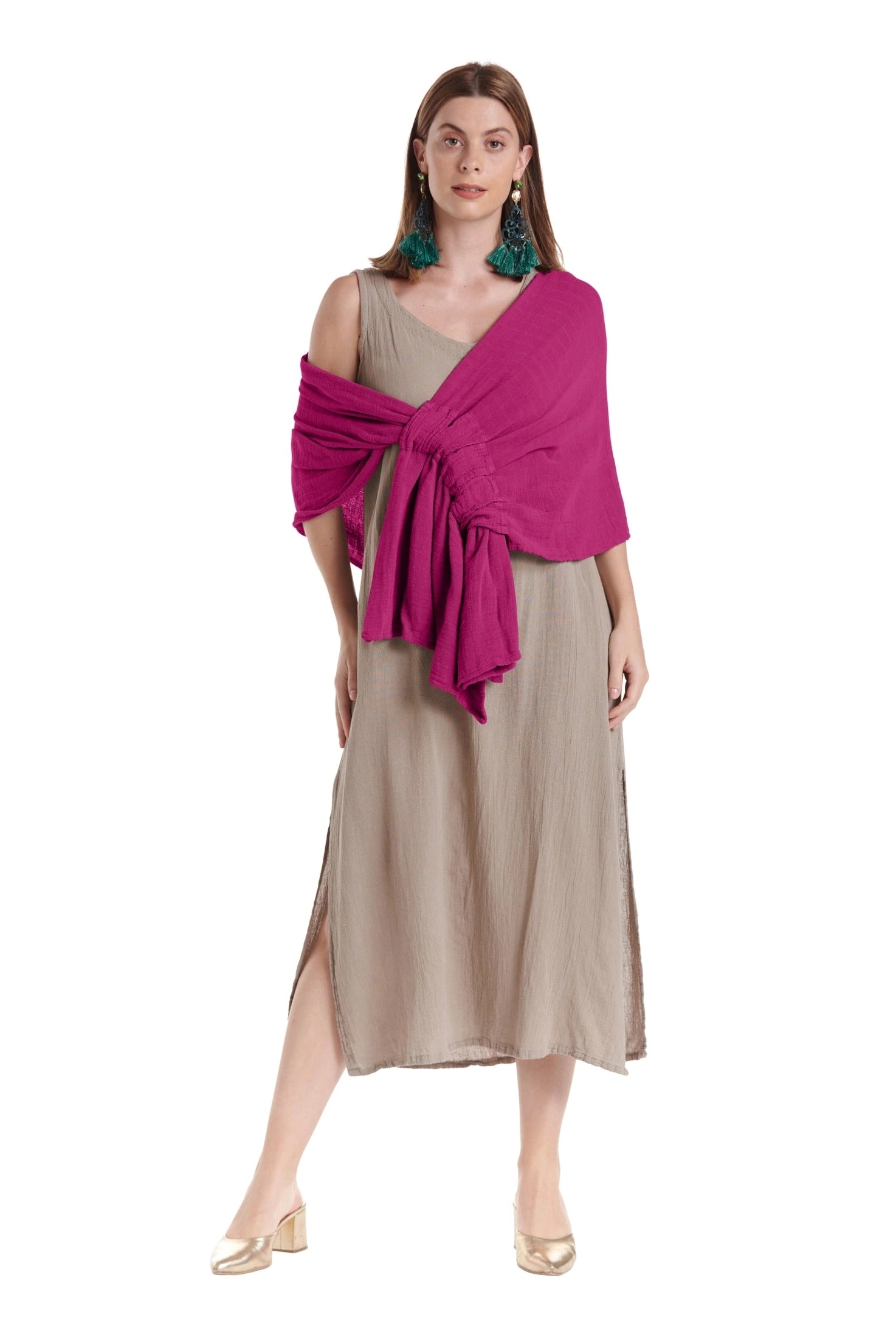 Marie Cotton Gauze Shawl-Oh My Gauze