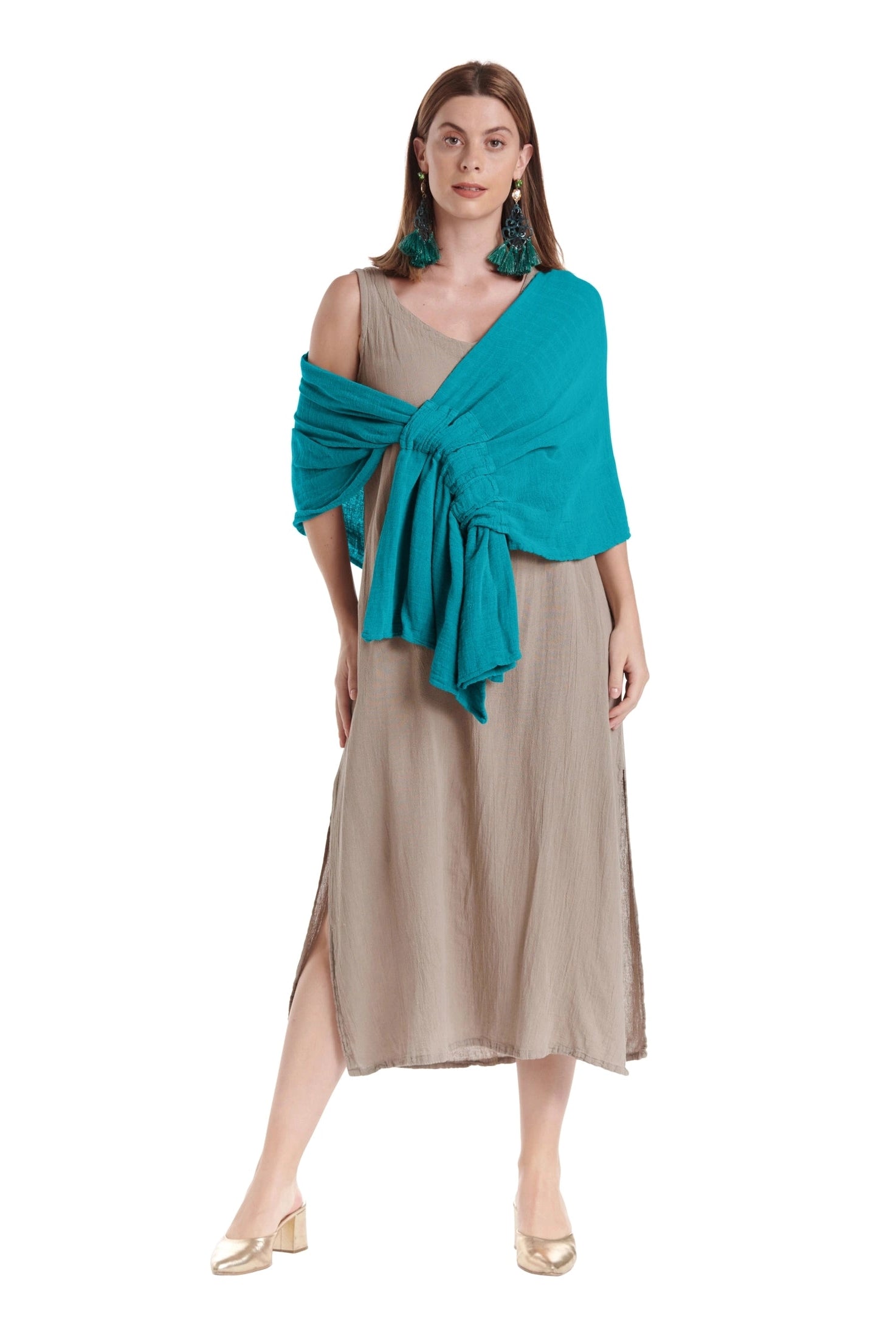 Marie Cotton Gauze Shawl-Oh My Gauze