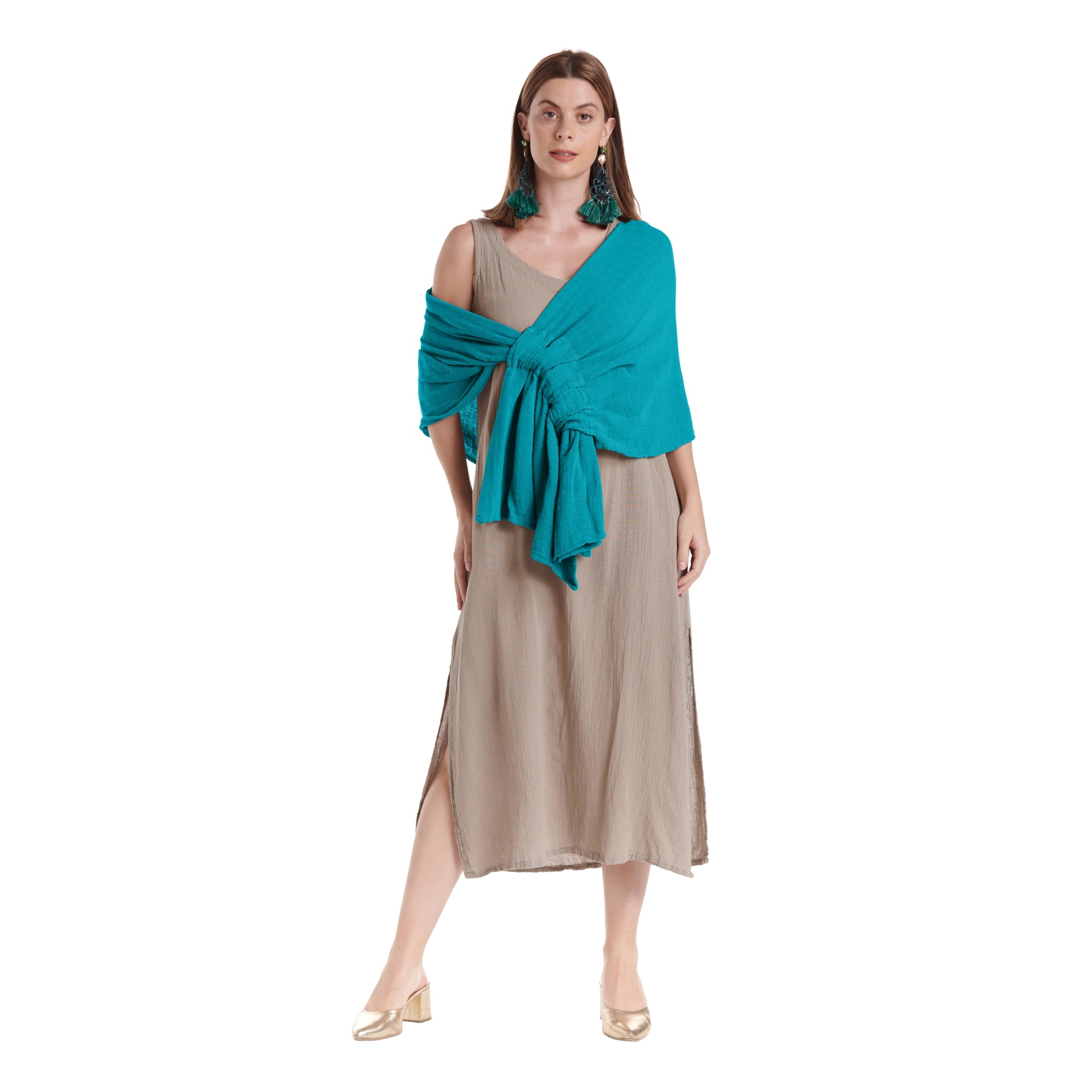 Marie Cotton Gauze Shawl-Oh My Gauze