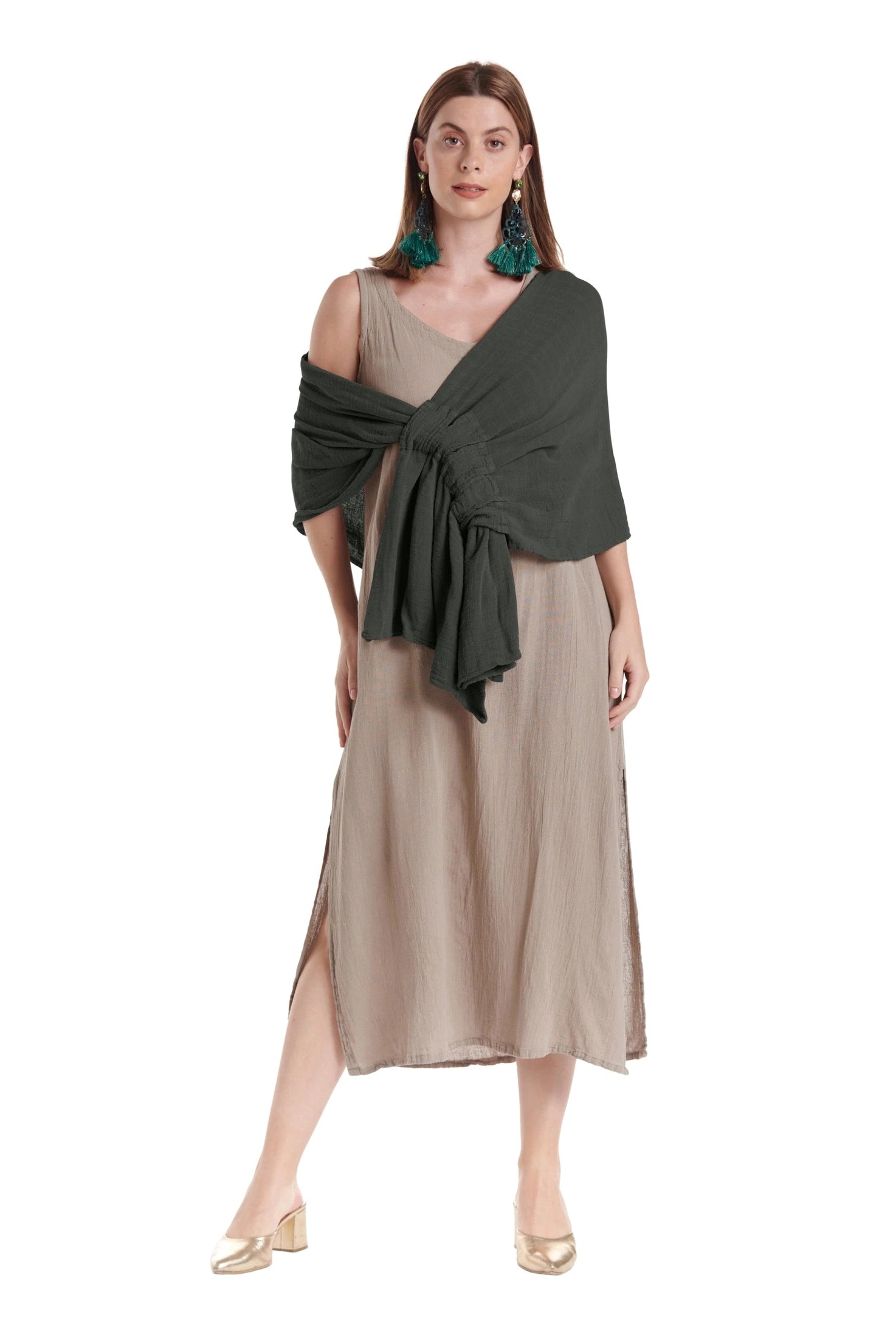 Marie Cotton Gauze Shawl-Oh My Gauze