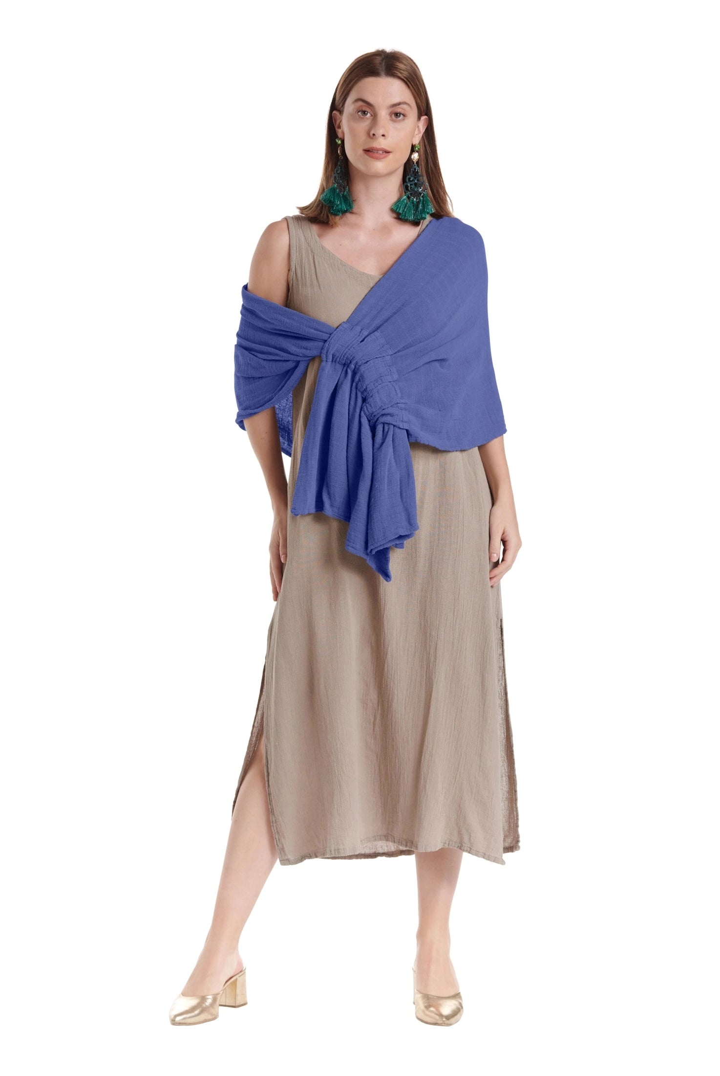 Marie Cotton Gauze Shawl-Oh My Gauze
