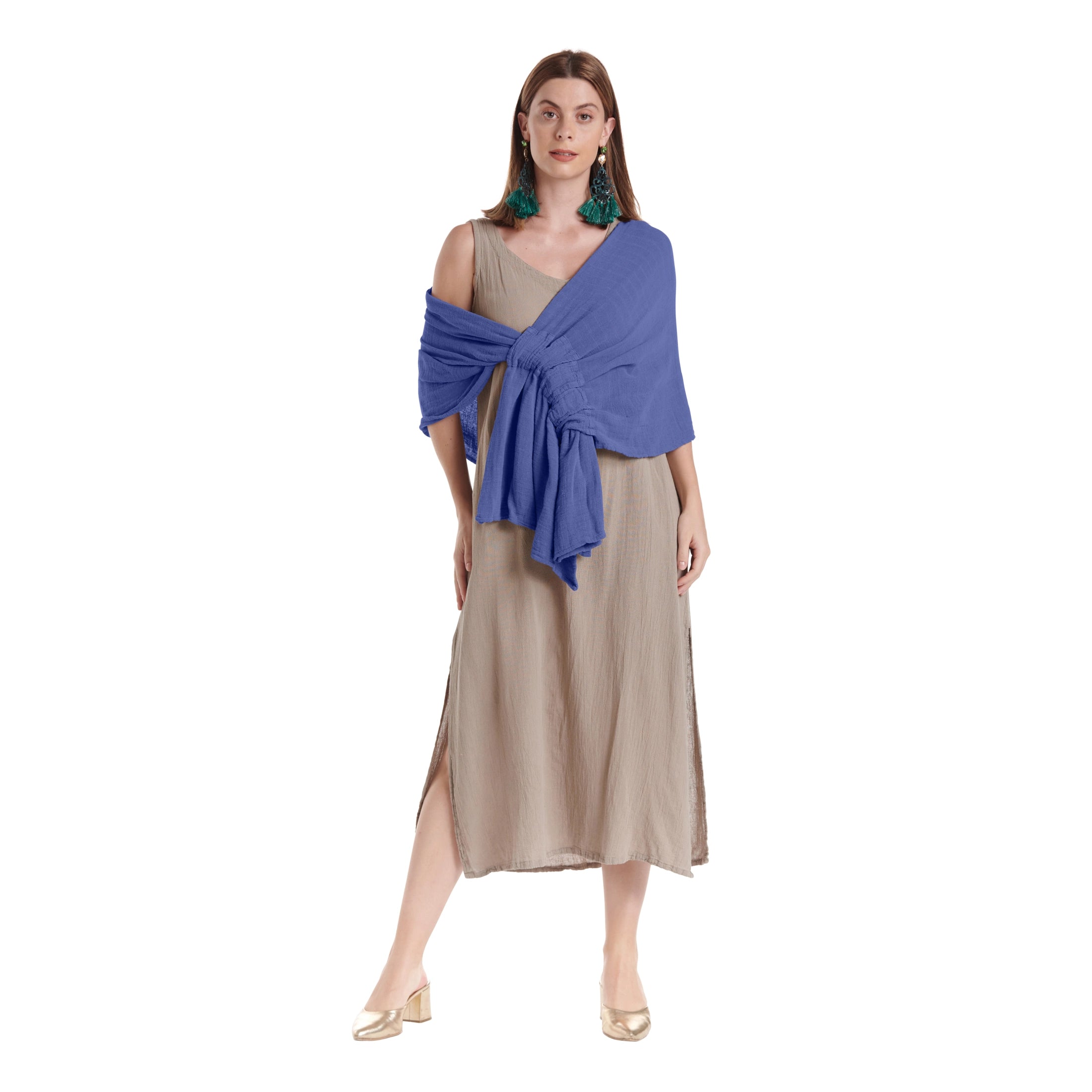 Marie Cotton Gauze Shawl-Oh My Gauze
