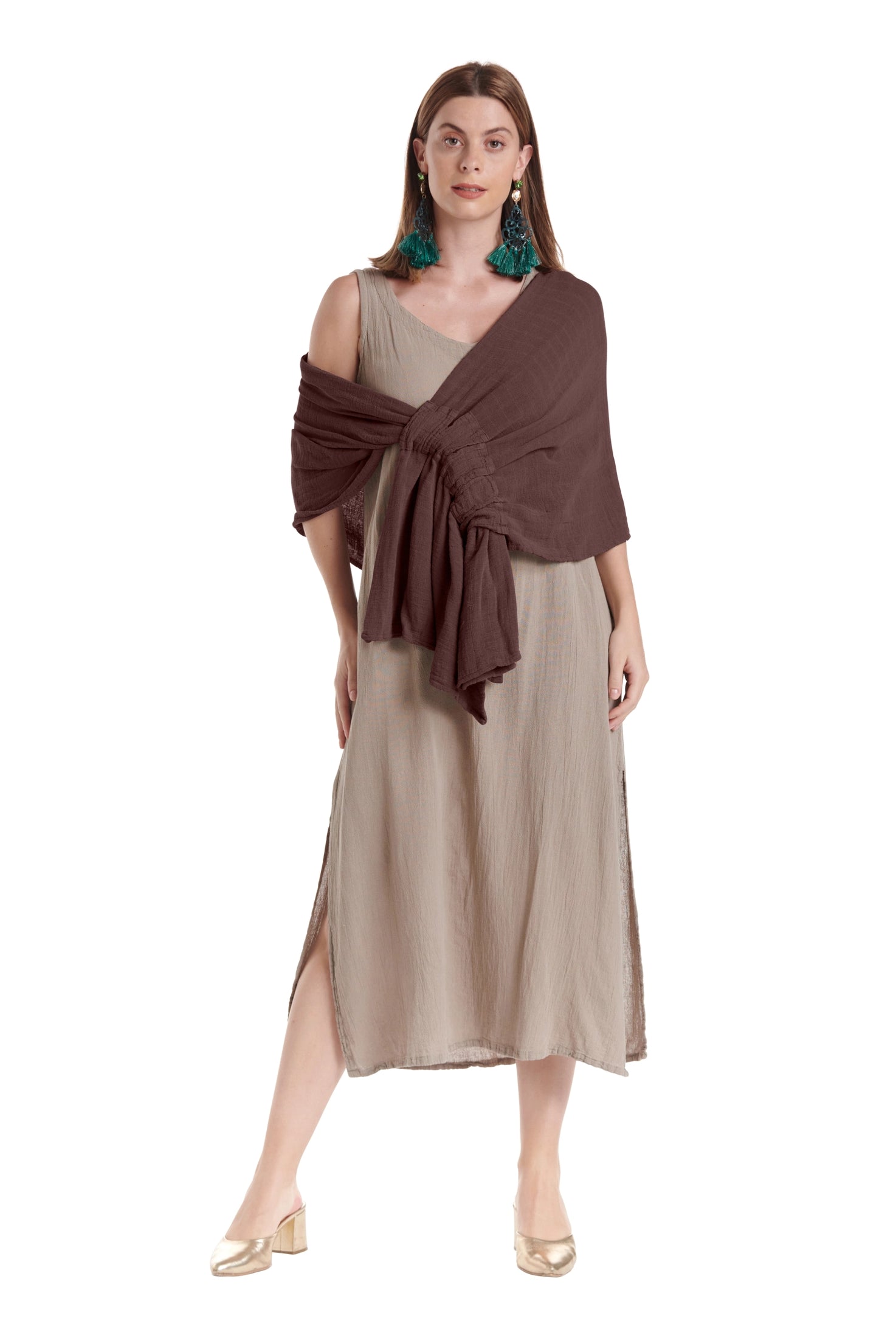 Marie Cotton Gauze Shawl-Oh My Gauze