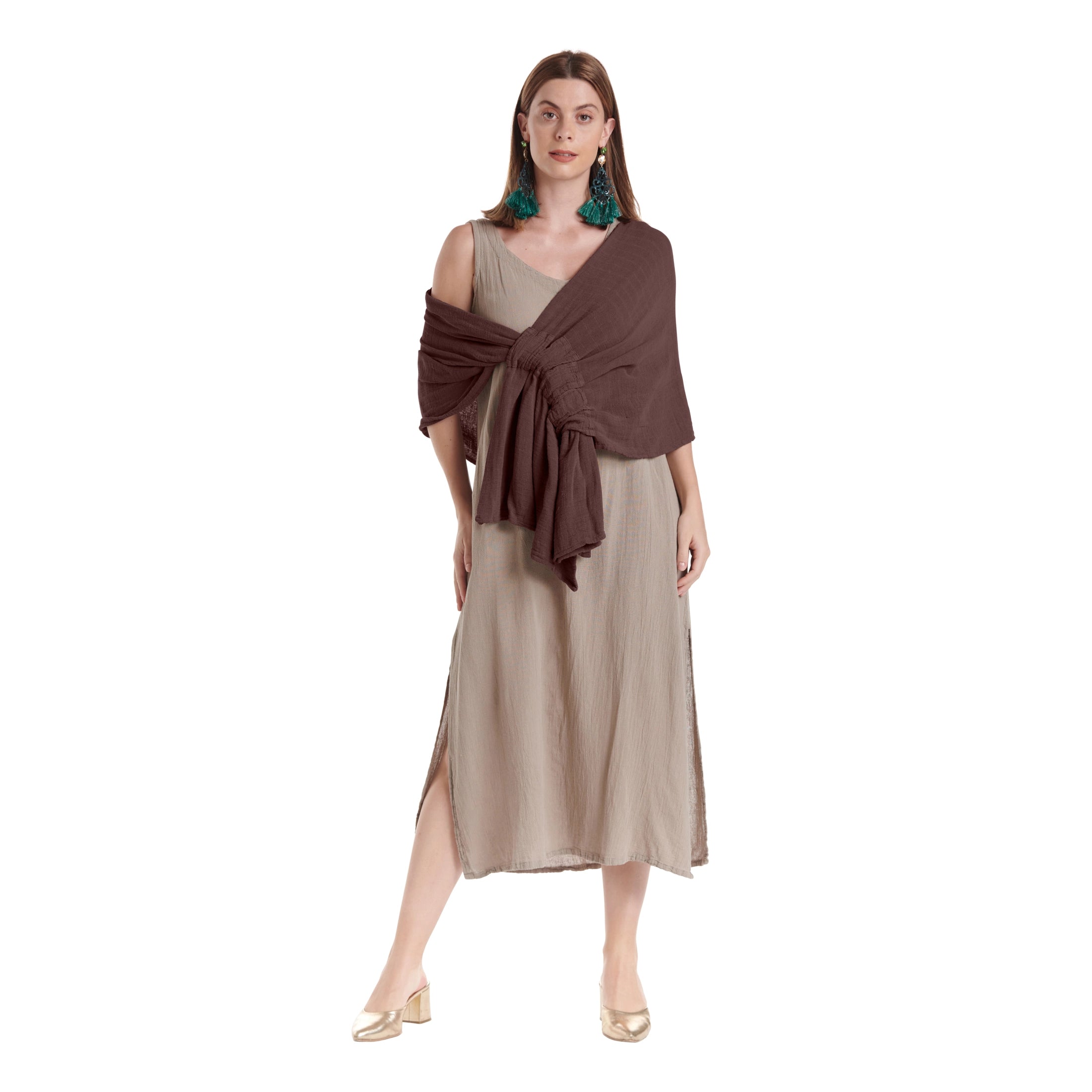 Marie Cotton Gauze Shawl-Oh My Gauze