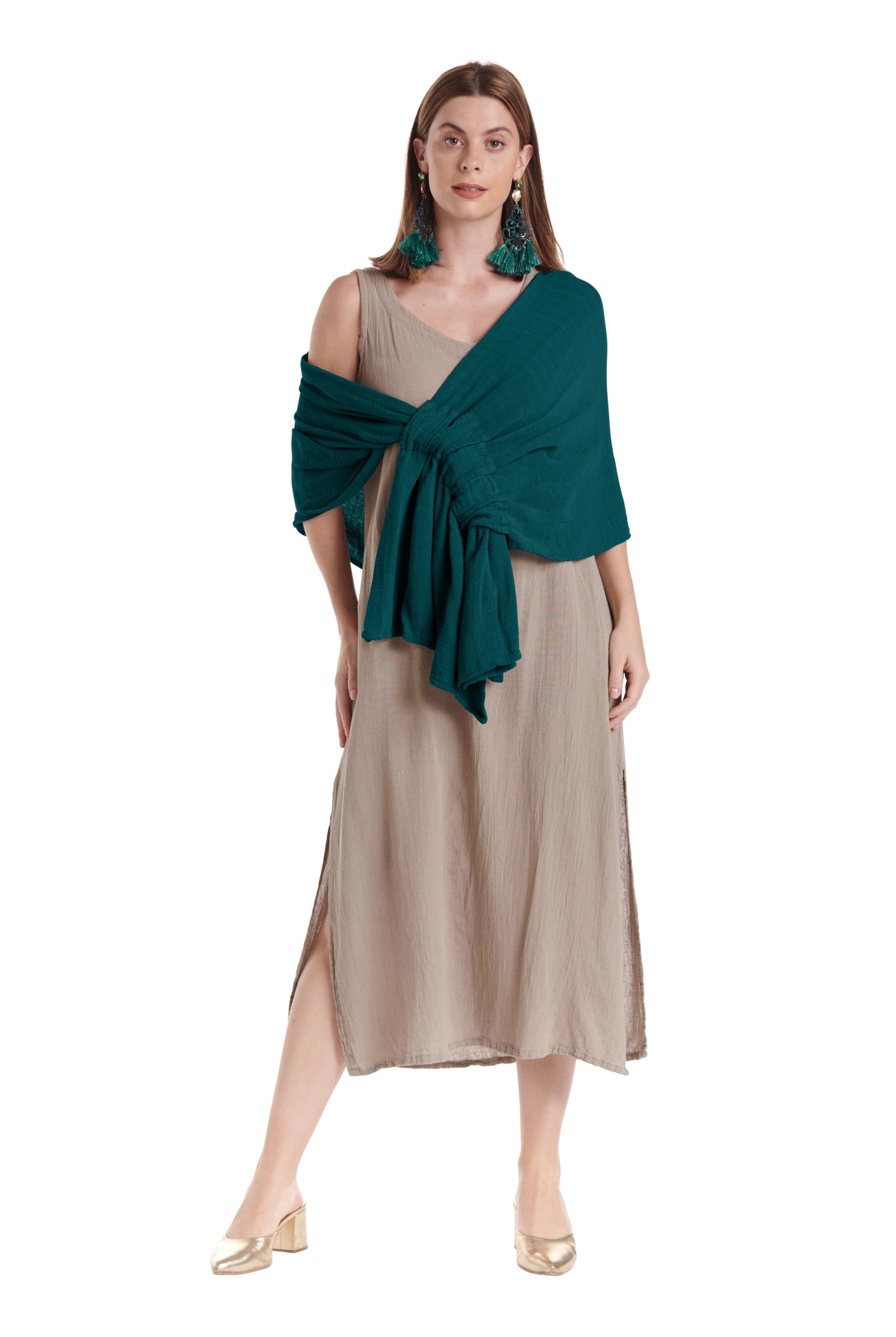 Marie Cotton Gauze Shawl-Oh My Gauze