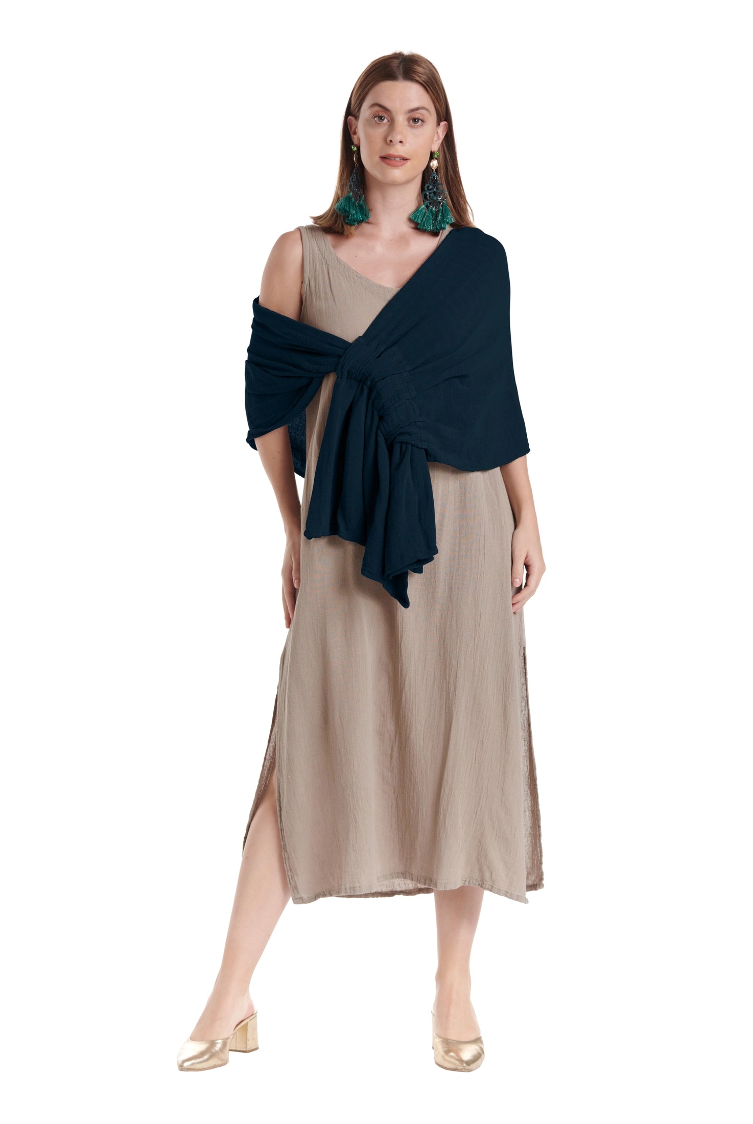 Marie Cotton Gauze Shawl-Oh My Gauze
