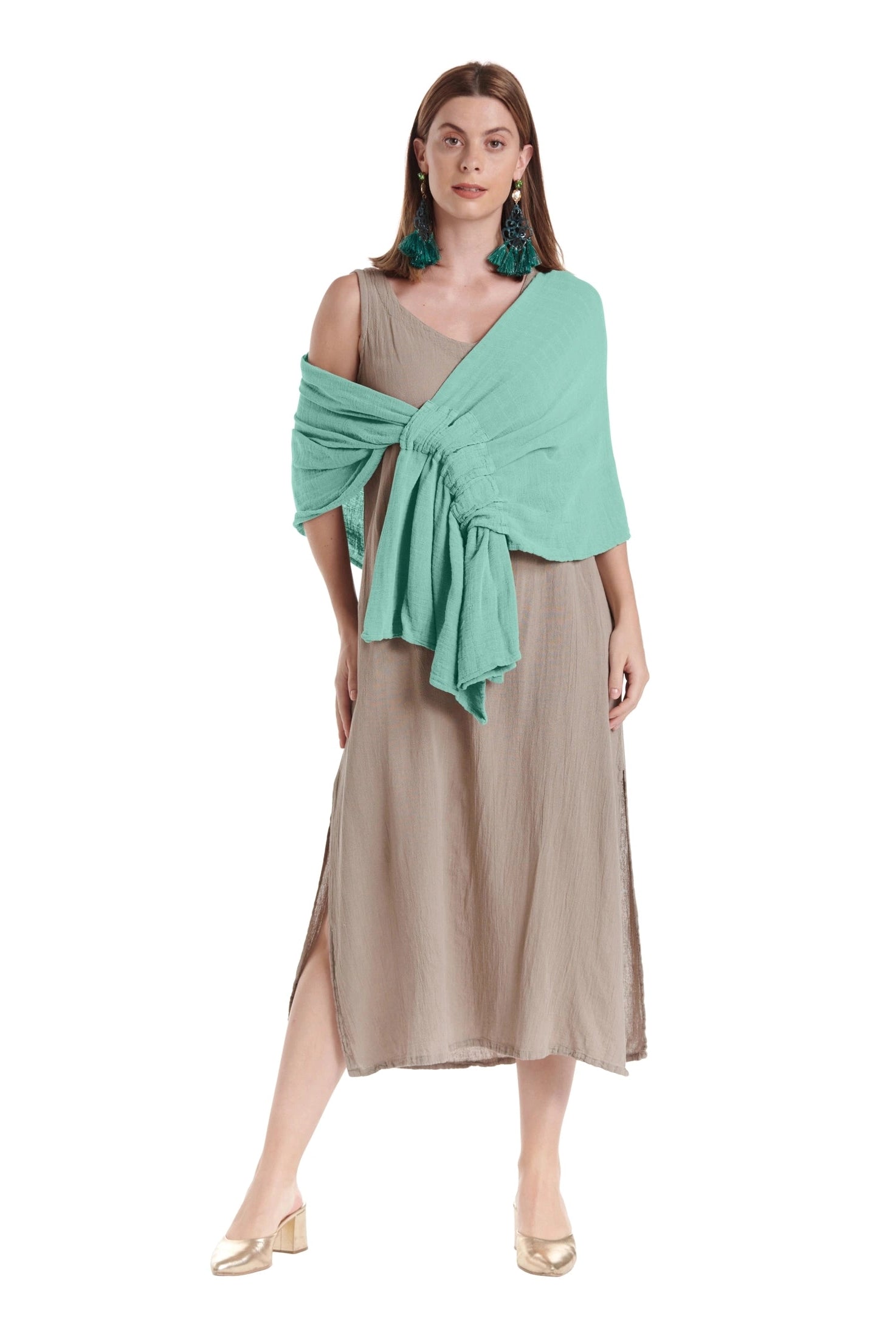 Marie Cotton Gauze Shawl-Oh My Gauze
