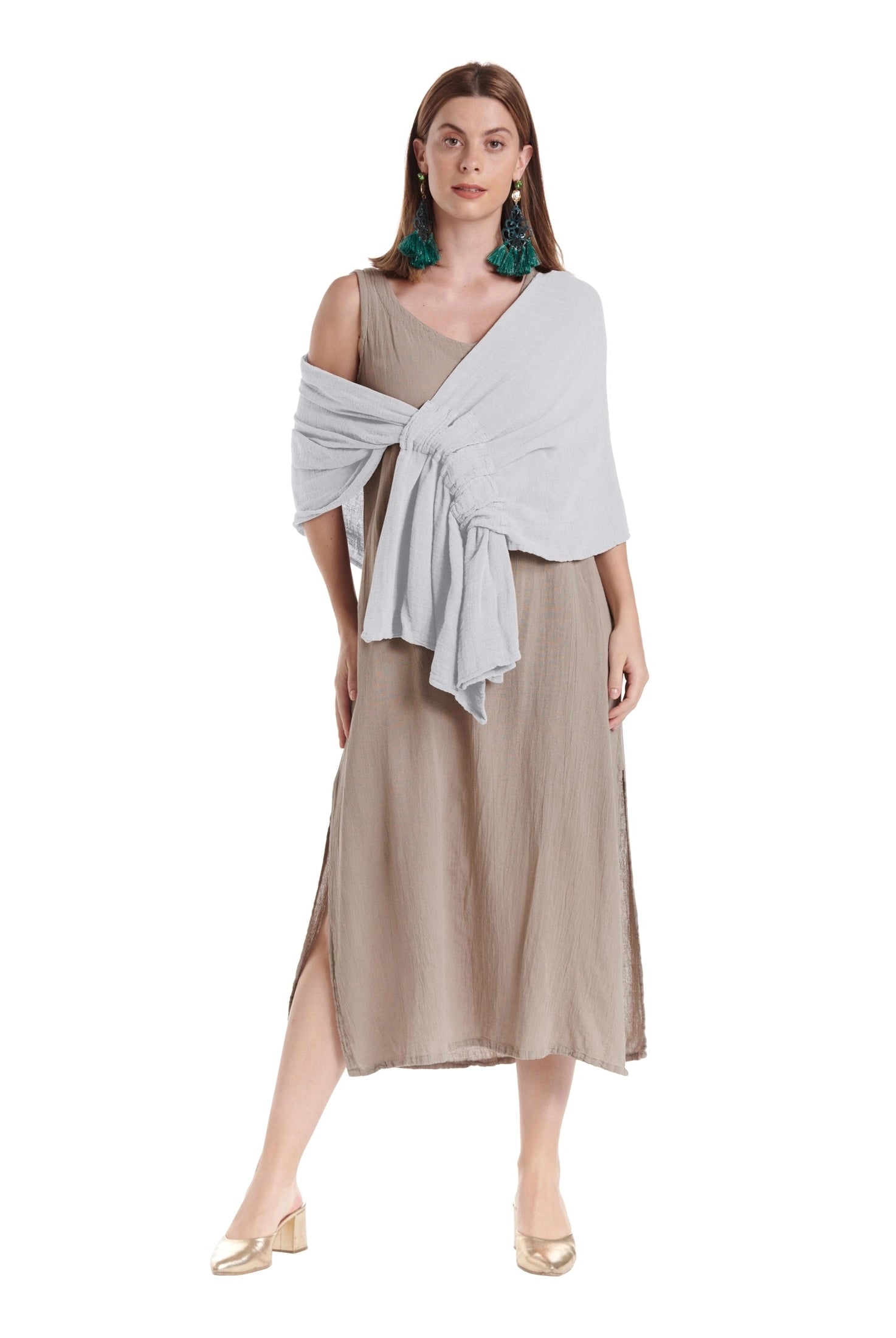 Marie Cotton Gauze Shawl-Oh My Gauze