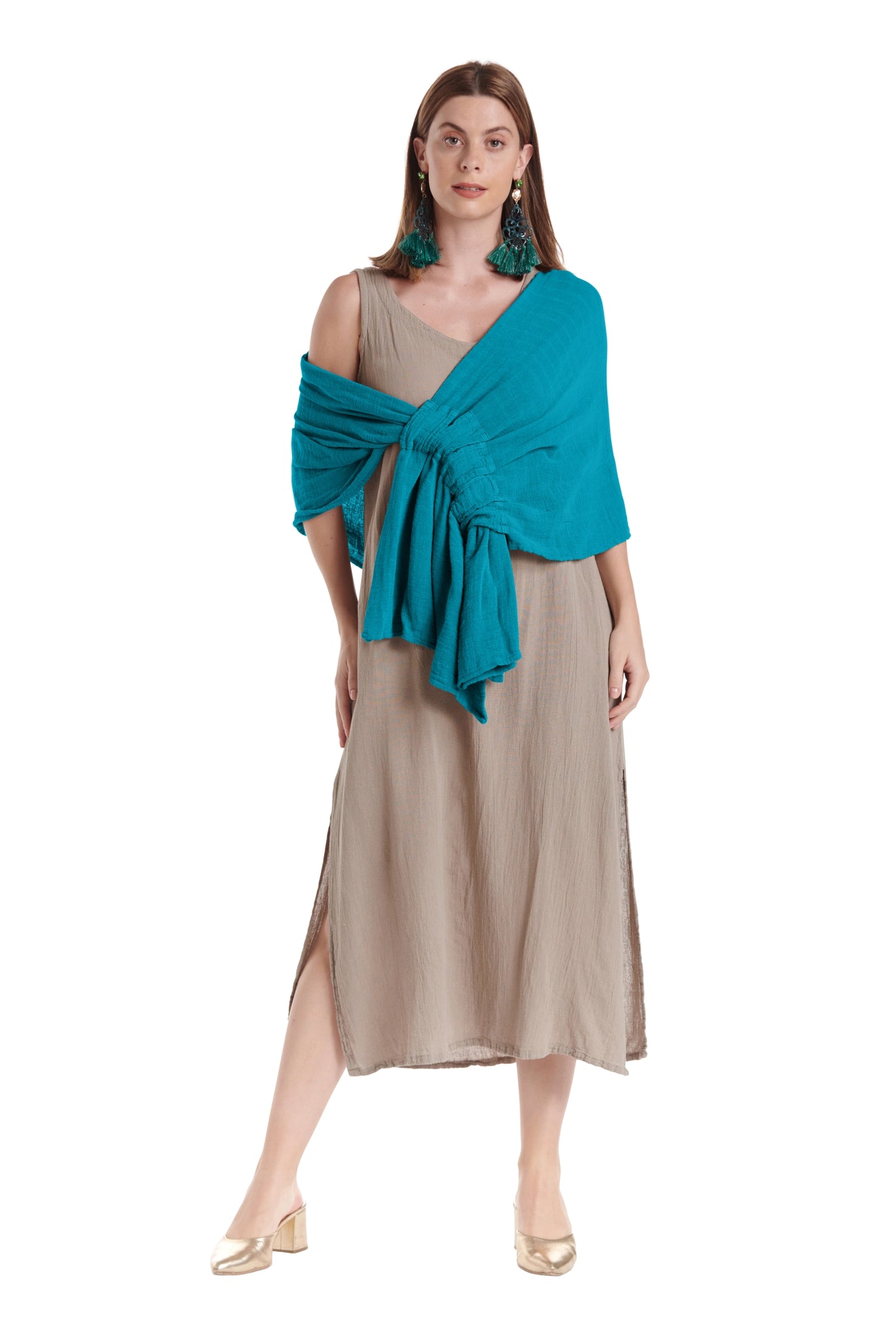 Marie Cotton Gauze Shawl-Oh My Gauze