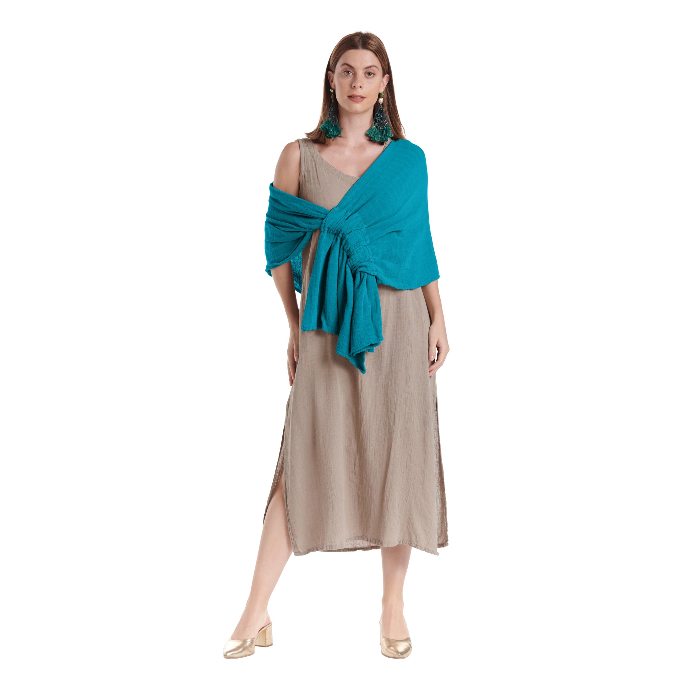 Marie Cotton Gauze Shawl-Oh My Gauze