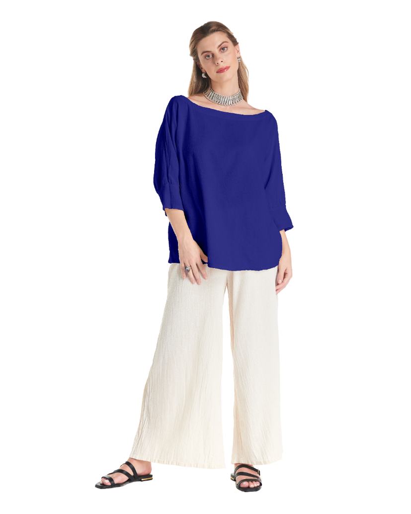 Marina Cotton Gauze Blouse - Final Sale-Oh My Gauze