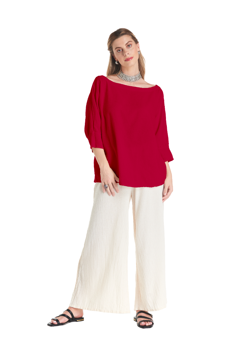 Marina Cotton Gauze Blouse – Final Sale-Oh My Gauze