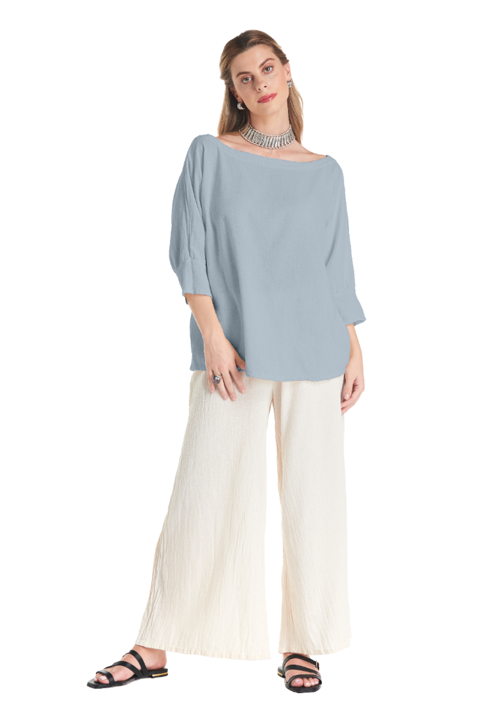 Marina Cotton Gauze Blouse - Final Sale-Oh My Gauze