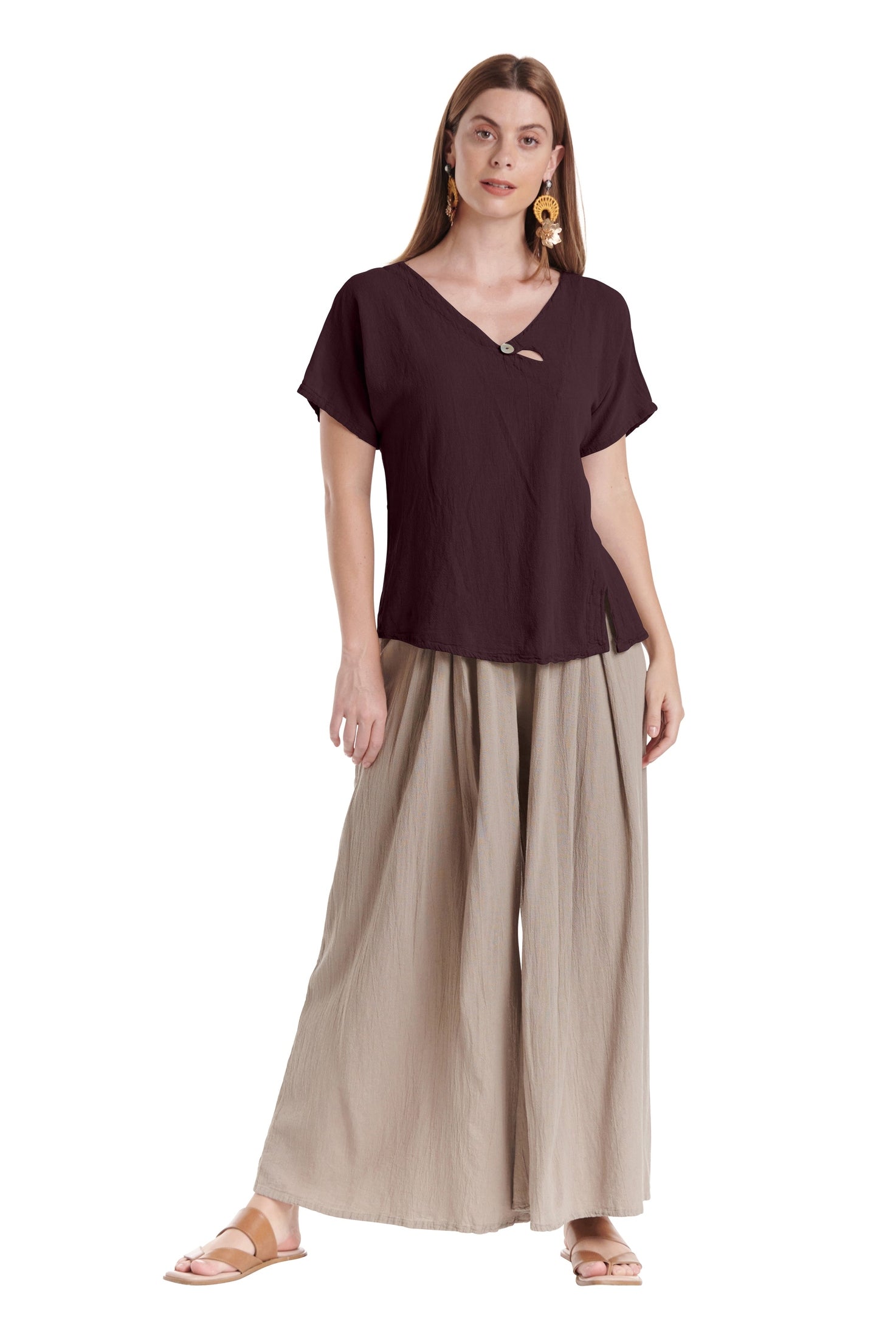 Mike Cotton Gauze Blouse-Oh My Gauze