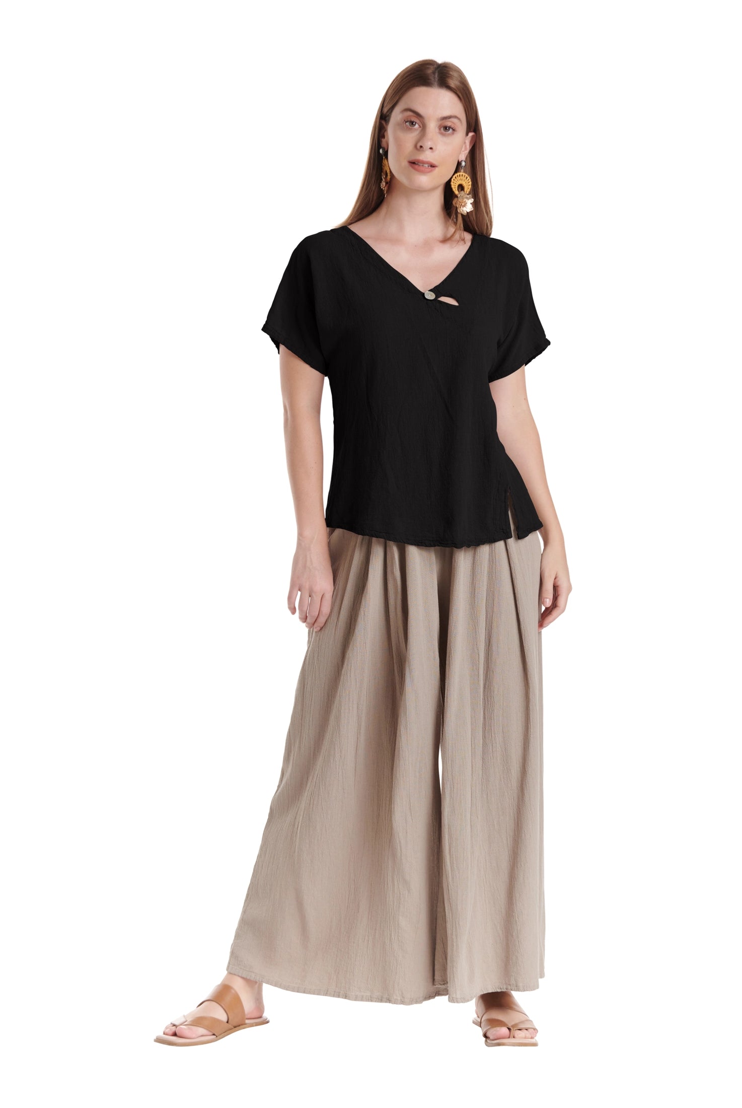 Mike Cotton Gauze Blouse-Oh My Gauze