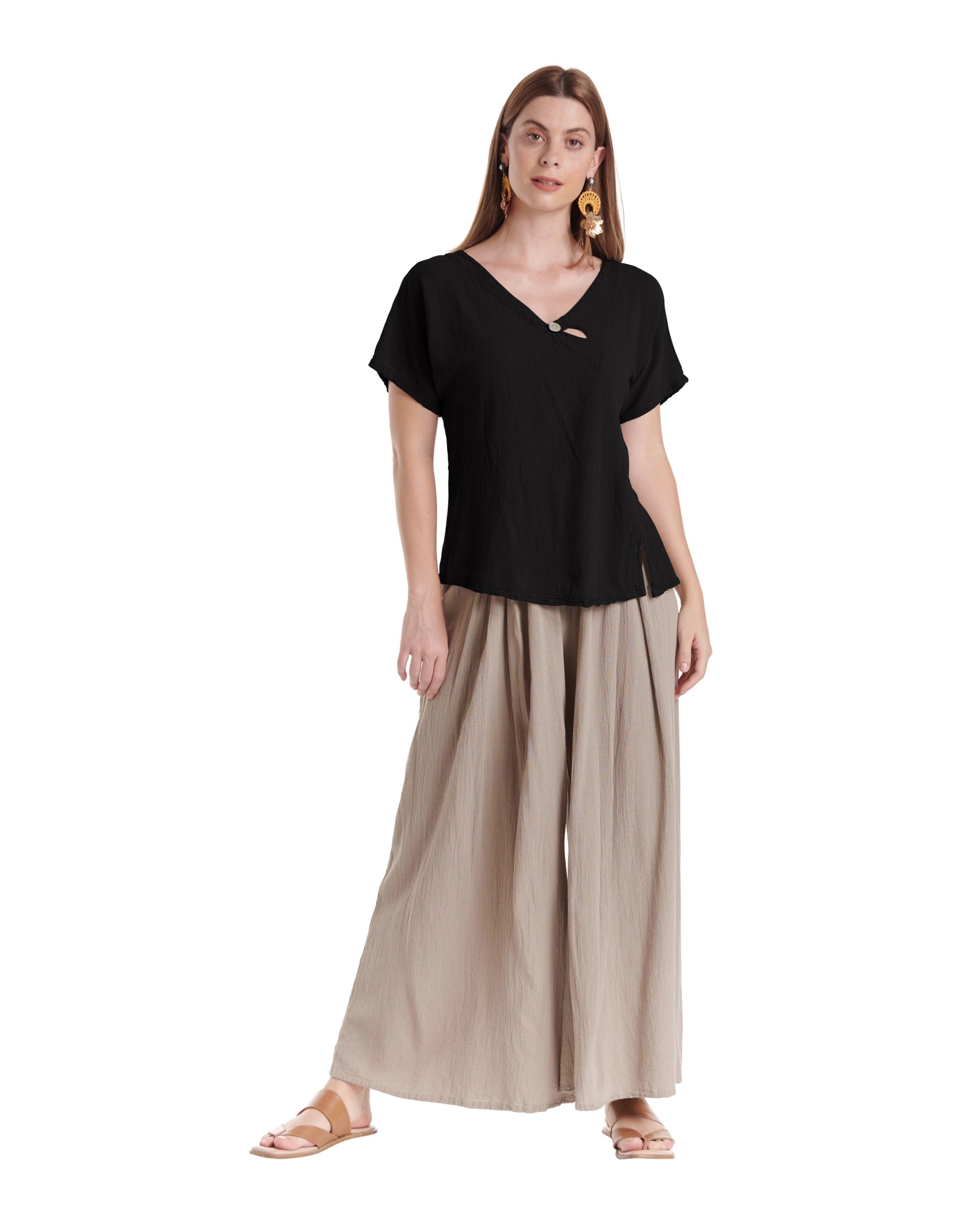 Mike Cotton Gauze Blouse-Oh My Gauze