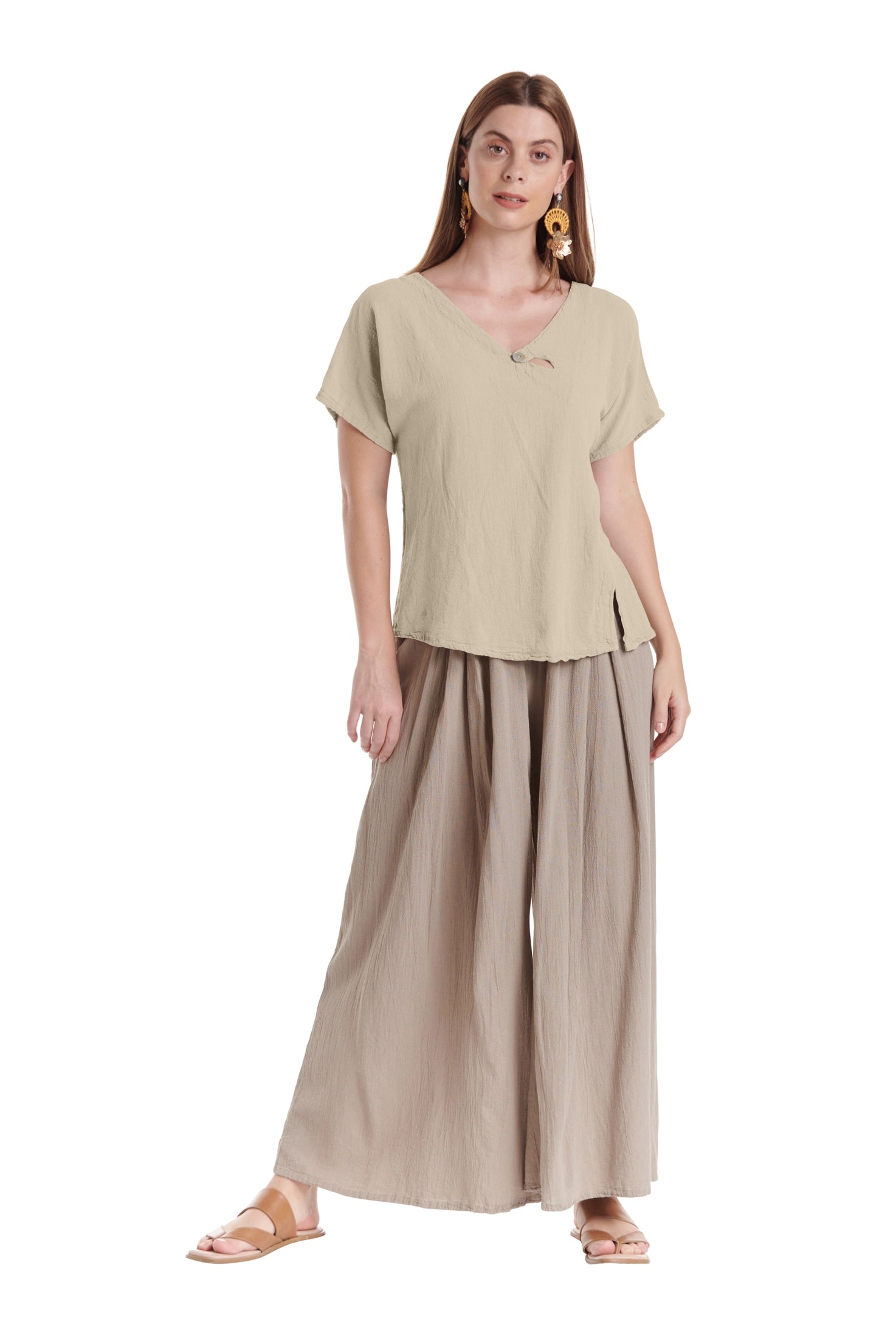 Mike Cotton Gauze Blouse-Oh My Gauze