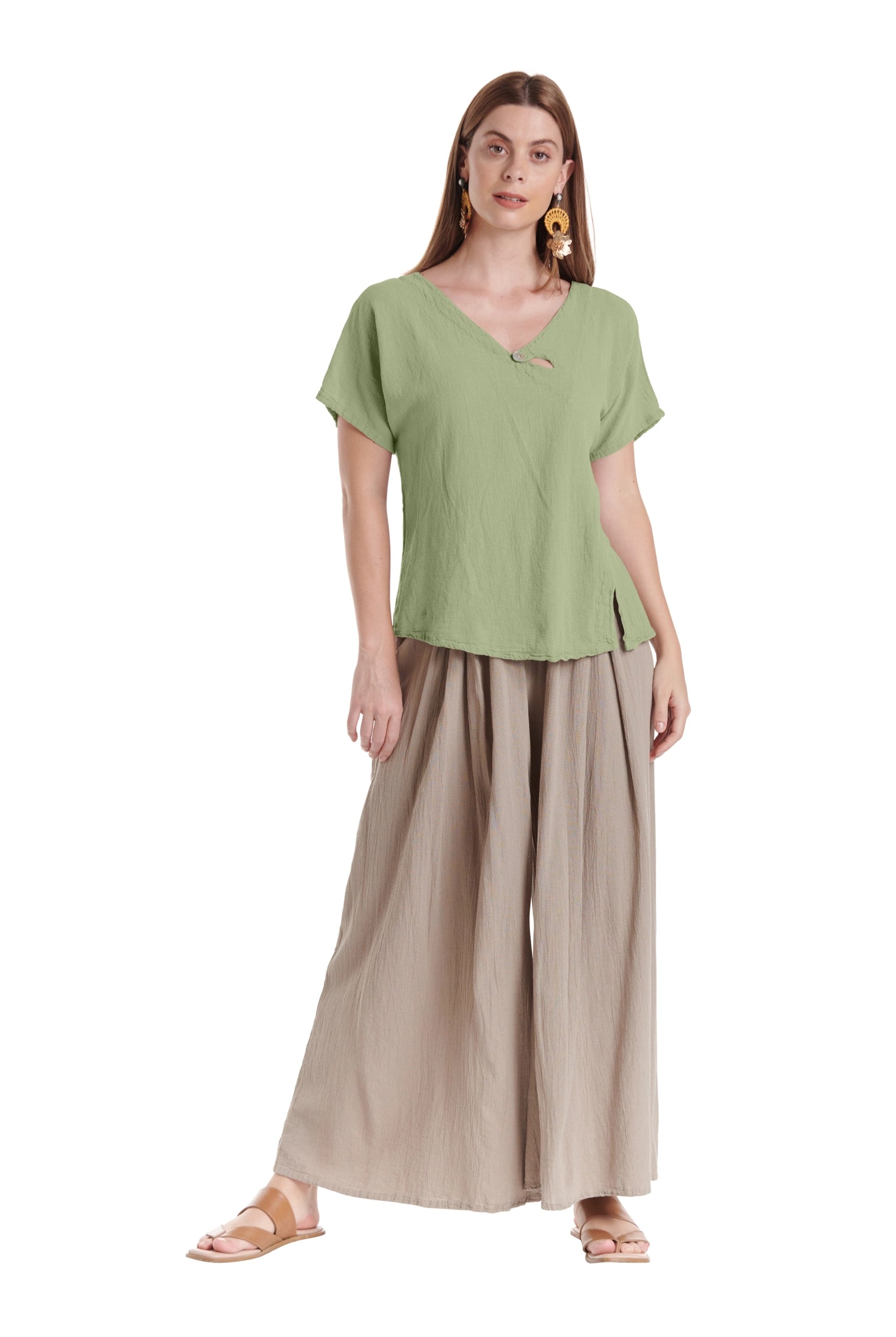 Mike Cotton Gauze Blouse-Oh My Gauze