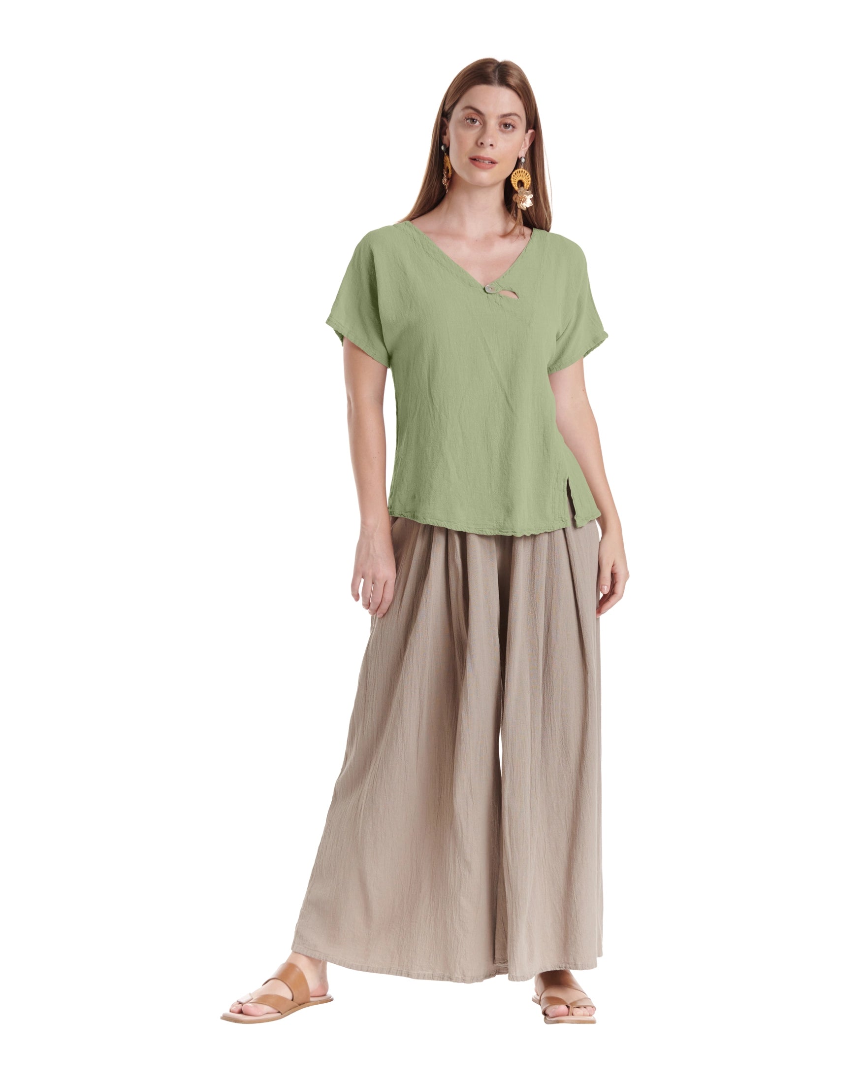 Mike Cotton Gauze Blouse-Oh My Gauze